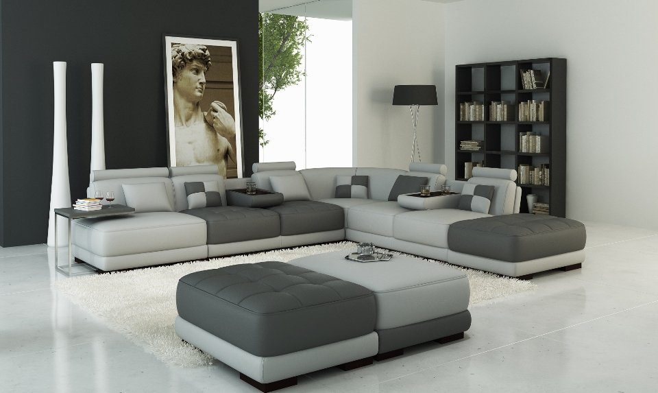 JVmoebel Ecksofa Beiges Ecksofa luxuriöses Design moderne Couch Neu, Made in Europe