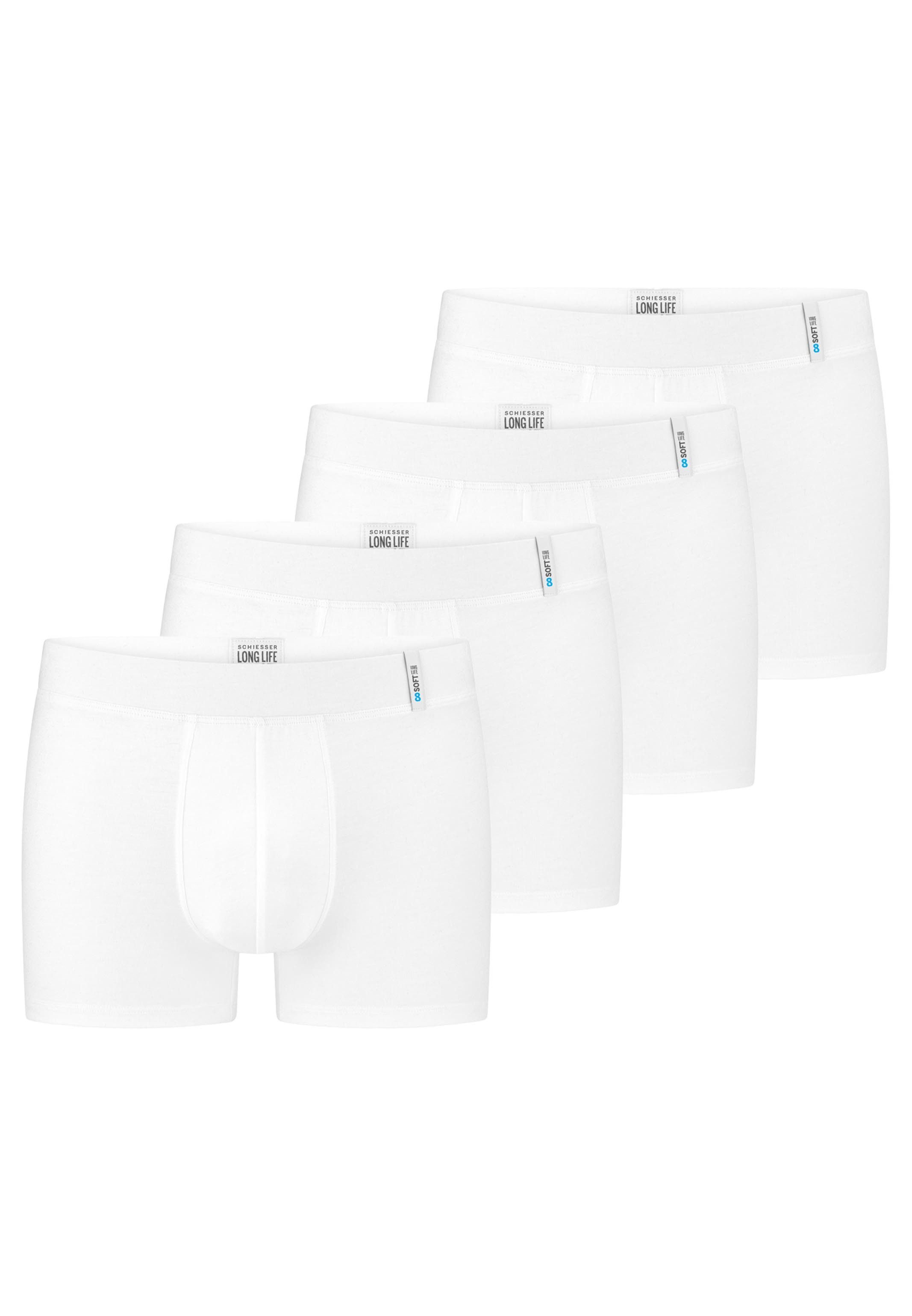 Schiesser Retro Boxer 4er Pack Long Life Soft (Spar-Set, 4-St) Retro Short günstig online kaufen