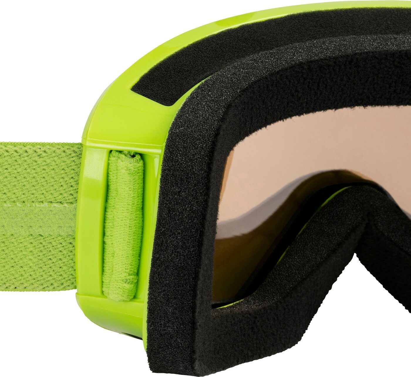 LIME/BLACK Ski-Brille GREEN Pulse 2.0 Skibrille TECNOPRO Plus