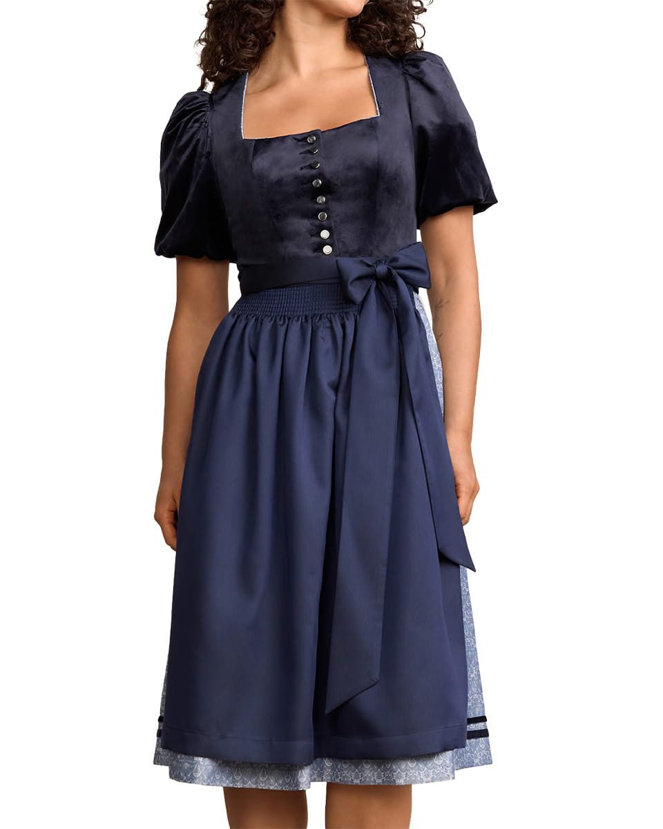 Krüger Madl Dirndl Dirndl Sivanna 70cm Länge marine – Bild 2 von 3