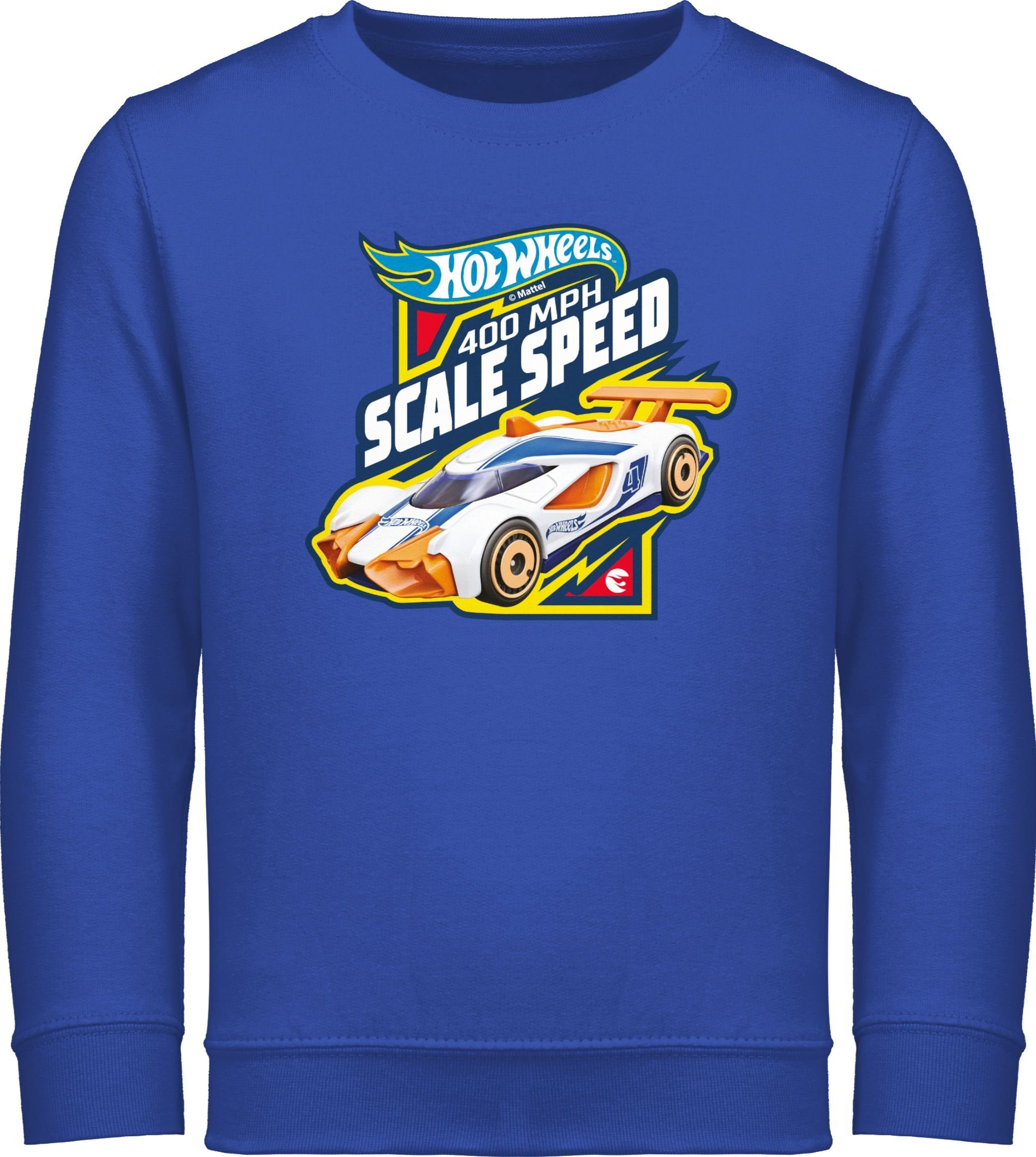 Shirtracer Sweatshirt Speed 1 Wheels Royalblau Hot Scale 400MPH Mädchen