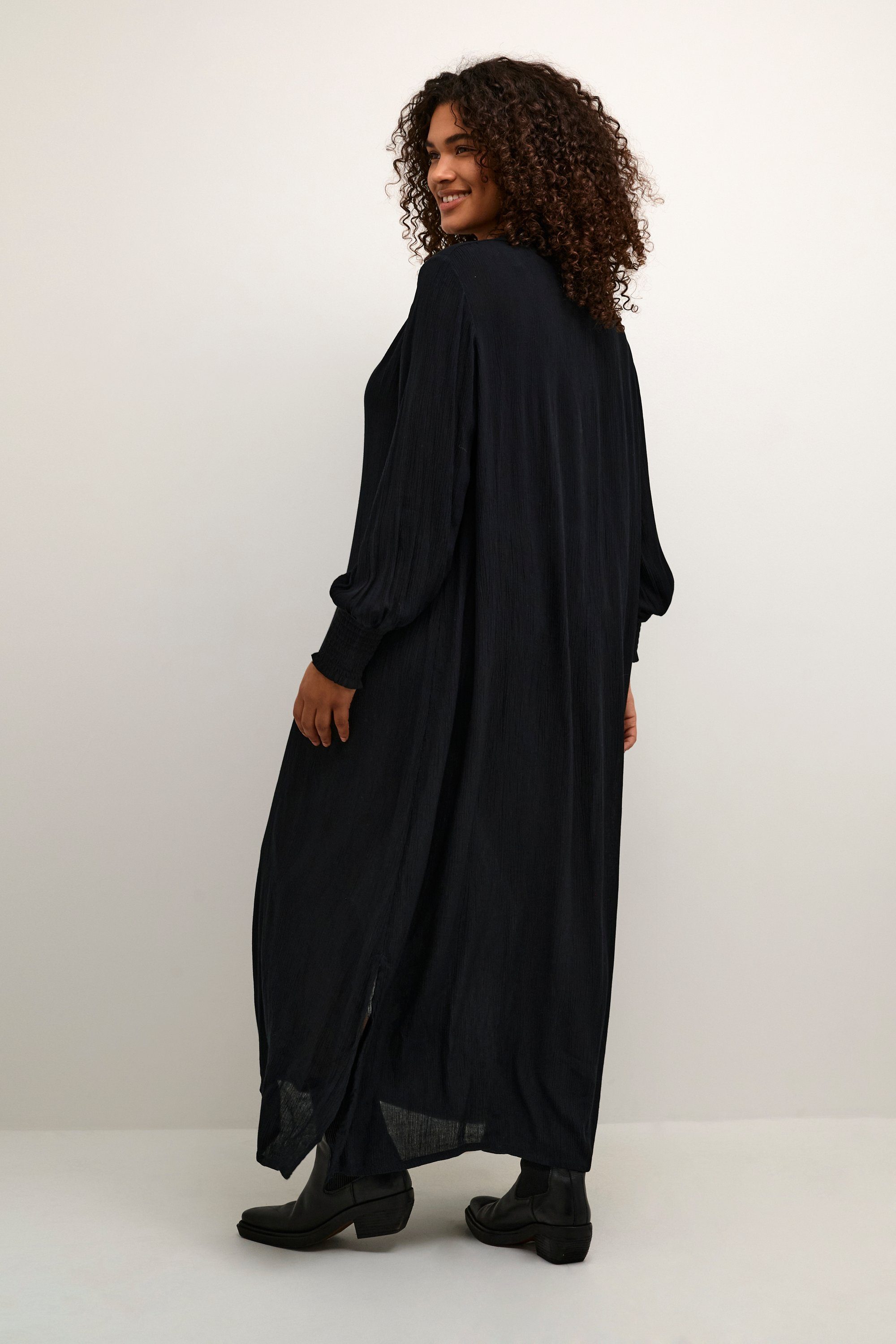 KAFFE Curve Blusenkleid Kleid KCmiriam Große Größen