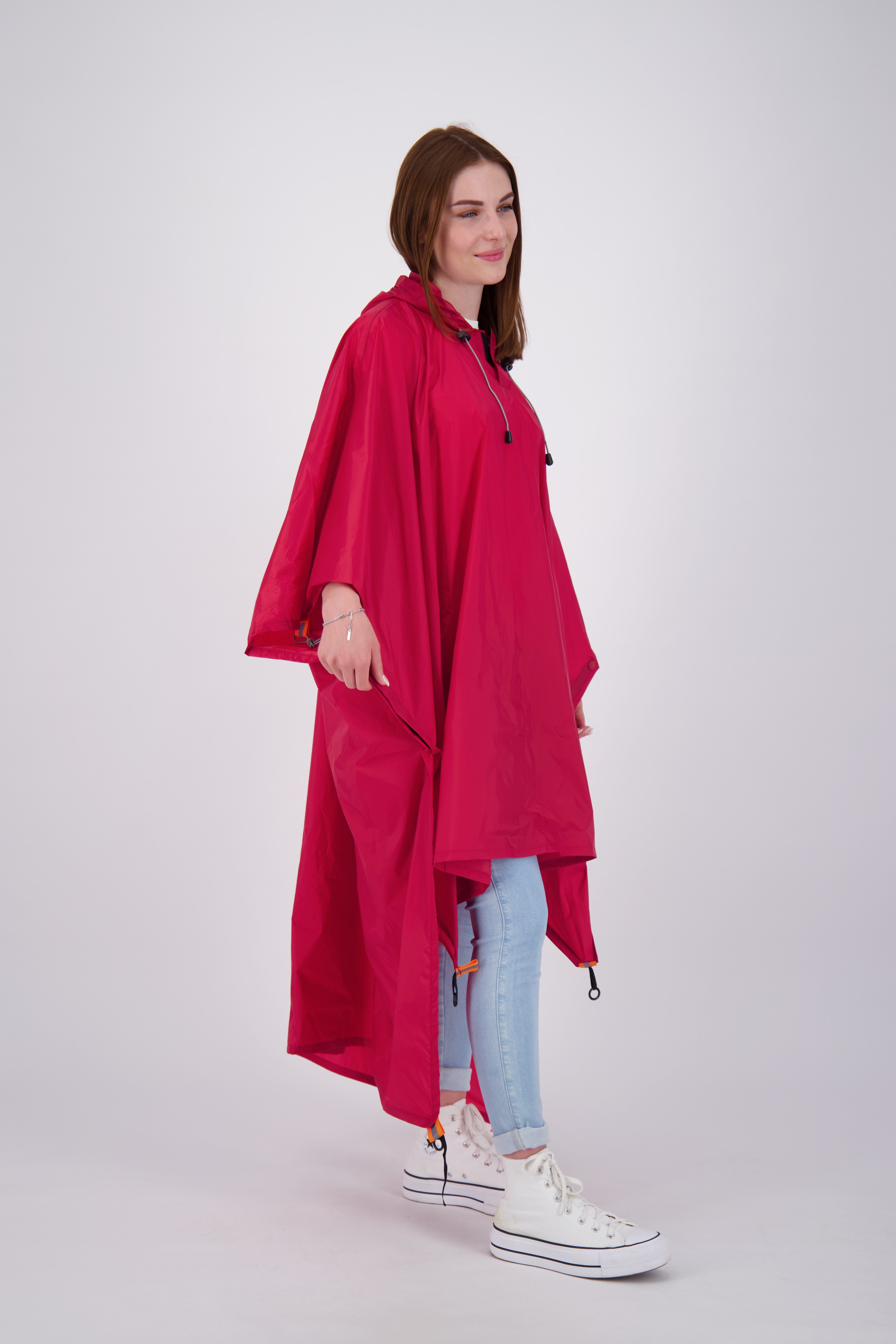 PONCHO UNI Regenponcho Active red CORNWALL DEPROC