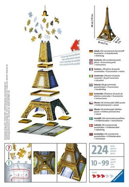 Ravensburger 3D-Puzzle Ravensburger Puzzle Eiffelturm, Puzzleteile