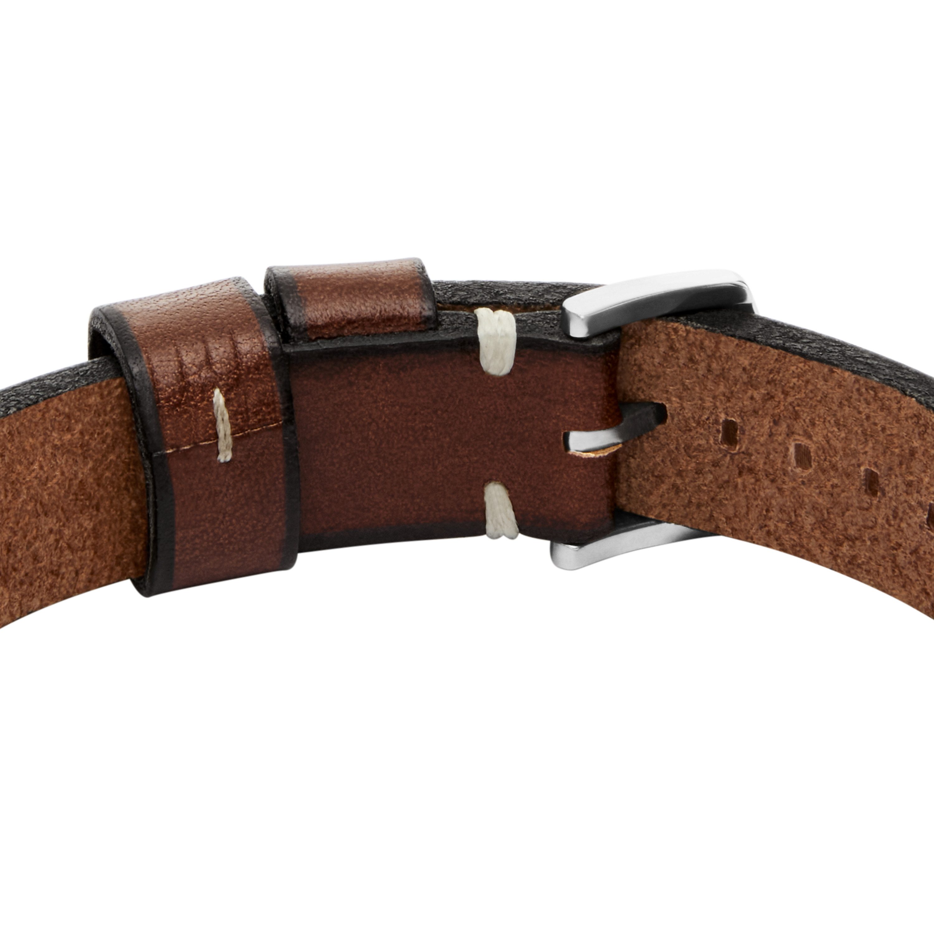 Fossil Armband Schmuck Geschenk Edelstahl Leder Armschmuck MACHINE