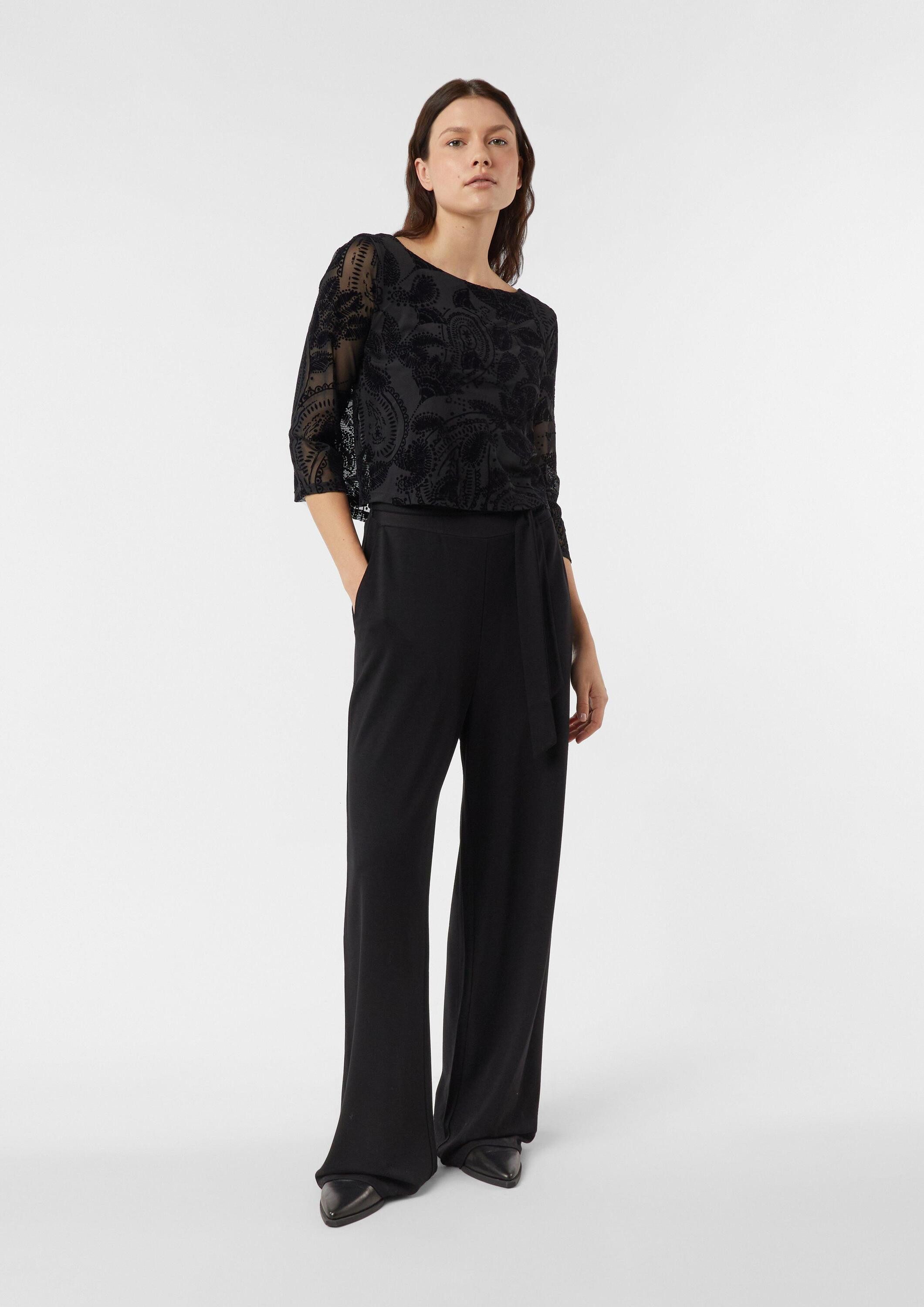 comma Jumpsuit Overall Jersey-Jumpsuit im Fabric Mix – Bild 5 von 5