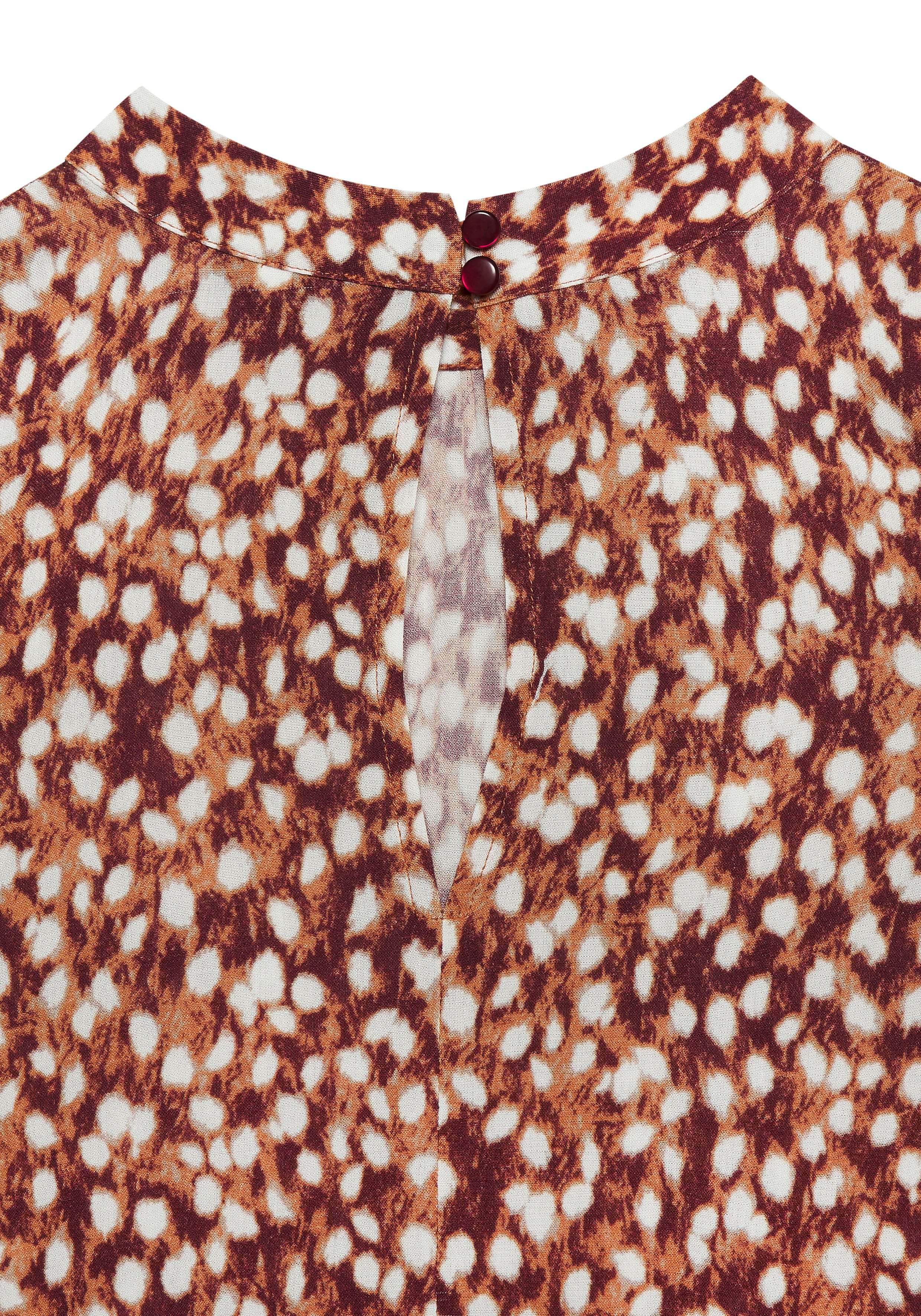 Vivance Kurzarmbluse mit Pünktchendruck, Druckbluse