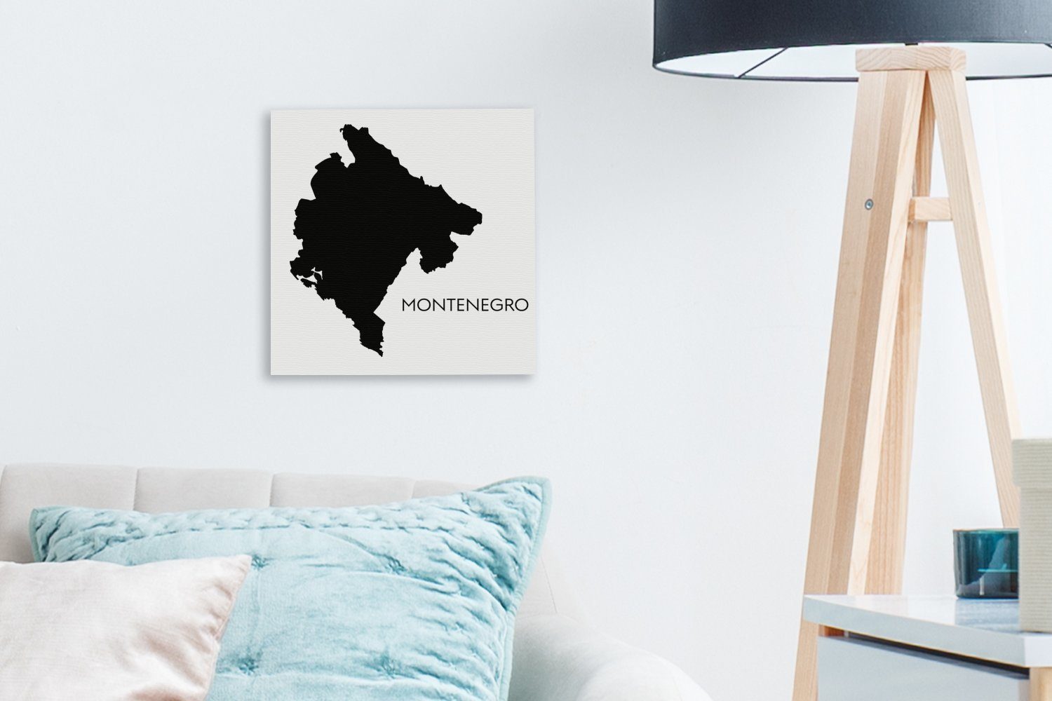 Schwarz-Weiß-Abbildung OneMillionCanvasses® Leinwand für Schlafzimmer St), Bilder (1 von Wohnzimmer Montenegro, Leinwandbild