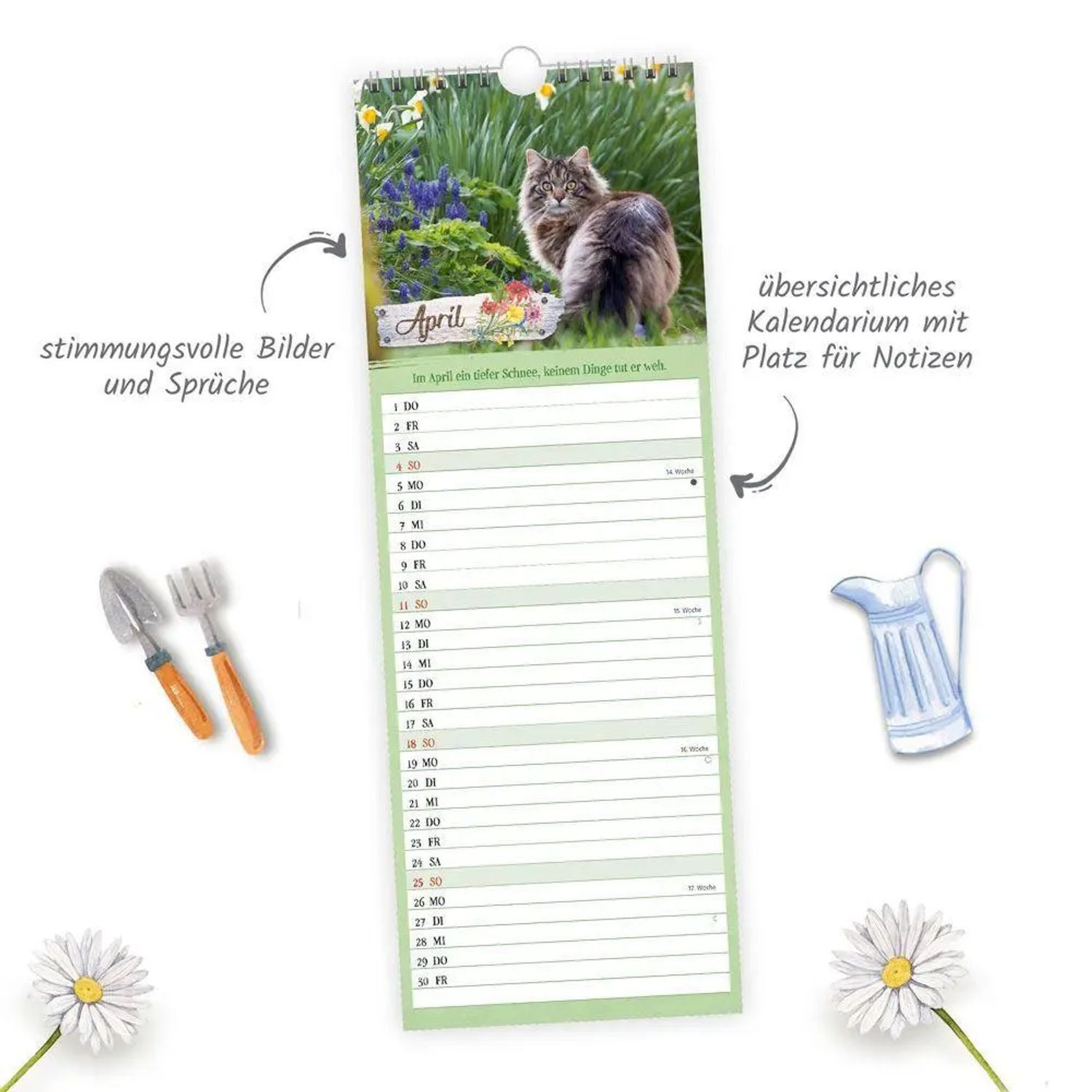 Trötsch Verlag Wandkalender TRÖTSCH - Maxi-Streifenkalender Landliebe 2027 – Bild 4 von 5
