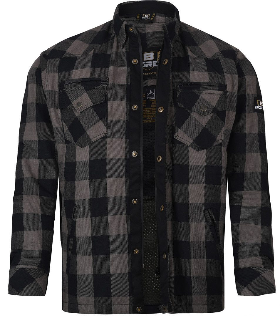 Bores Motorradjacke Lumberjack Premium Motorradhemd (wasserdicht) Wasserdicht Atmungsaktiv reißfest wasserdichte
