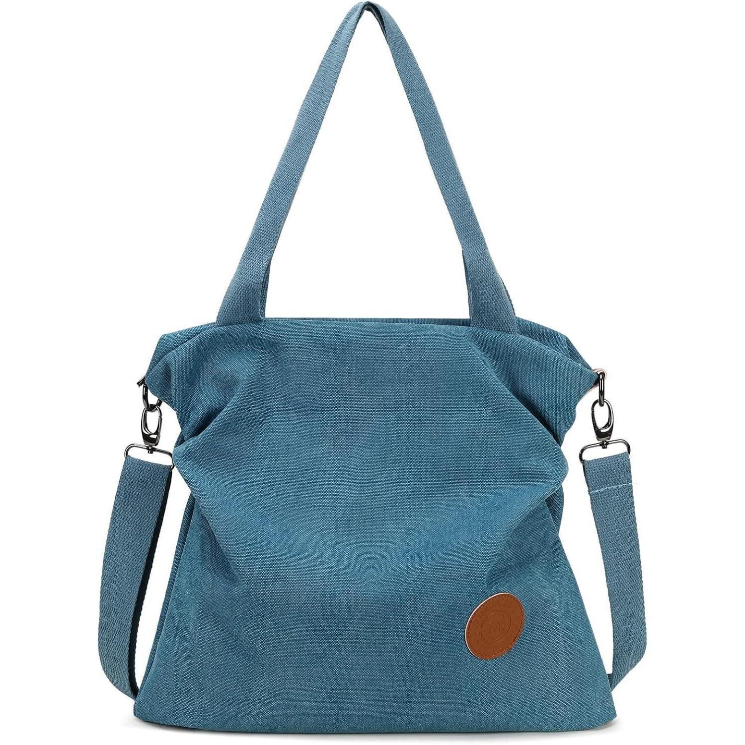 Umhängetasche Damen Canvas Umhängetasche Strandtasche Schultertasche Crossover Bag