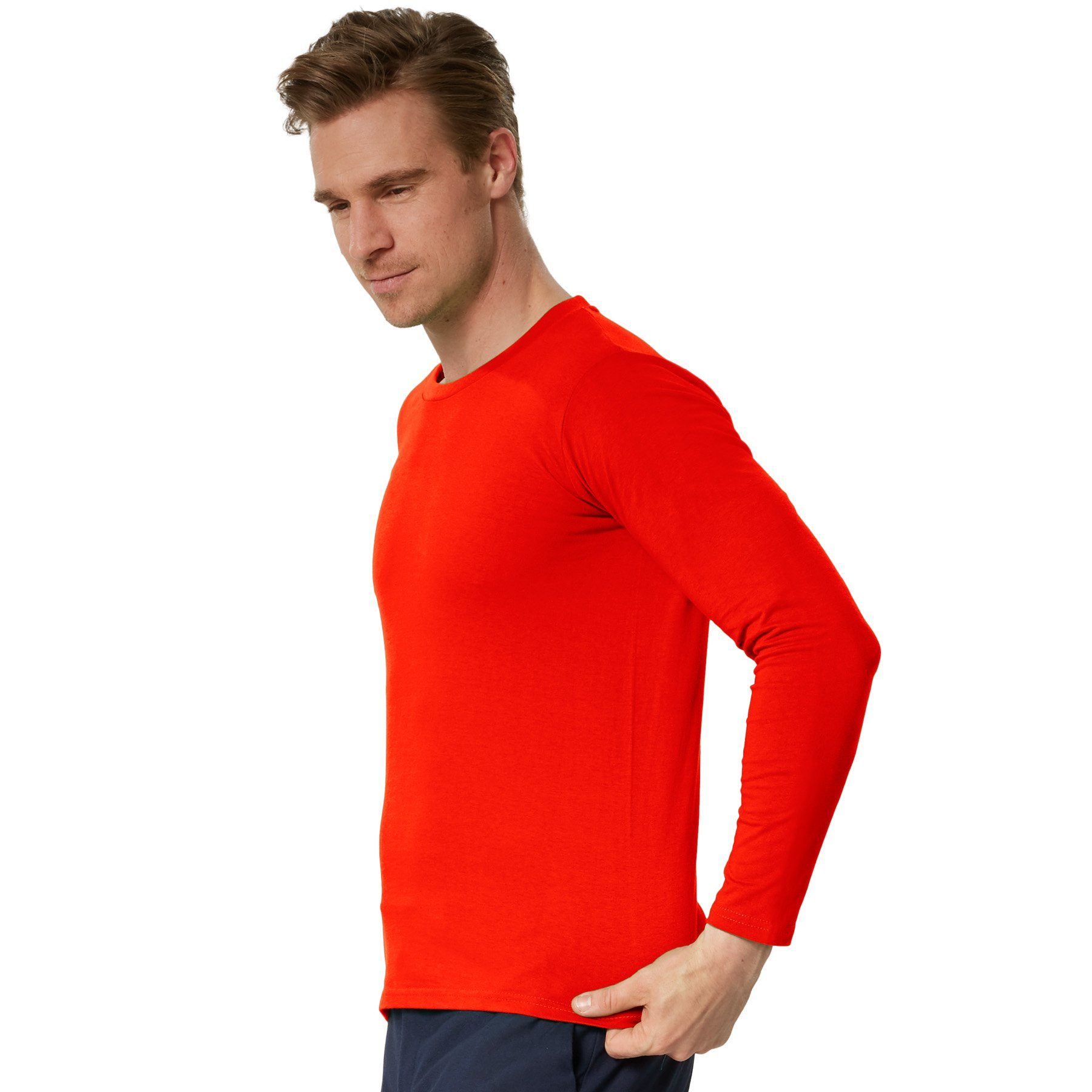 dressforfun Longsleeve Langarm-Shirt Männer