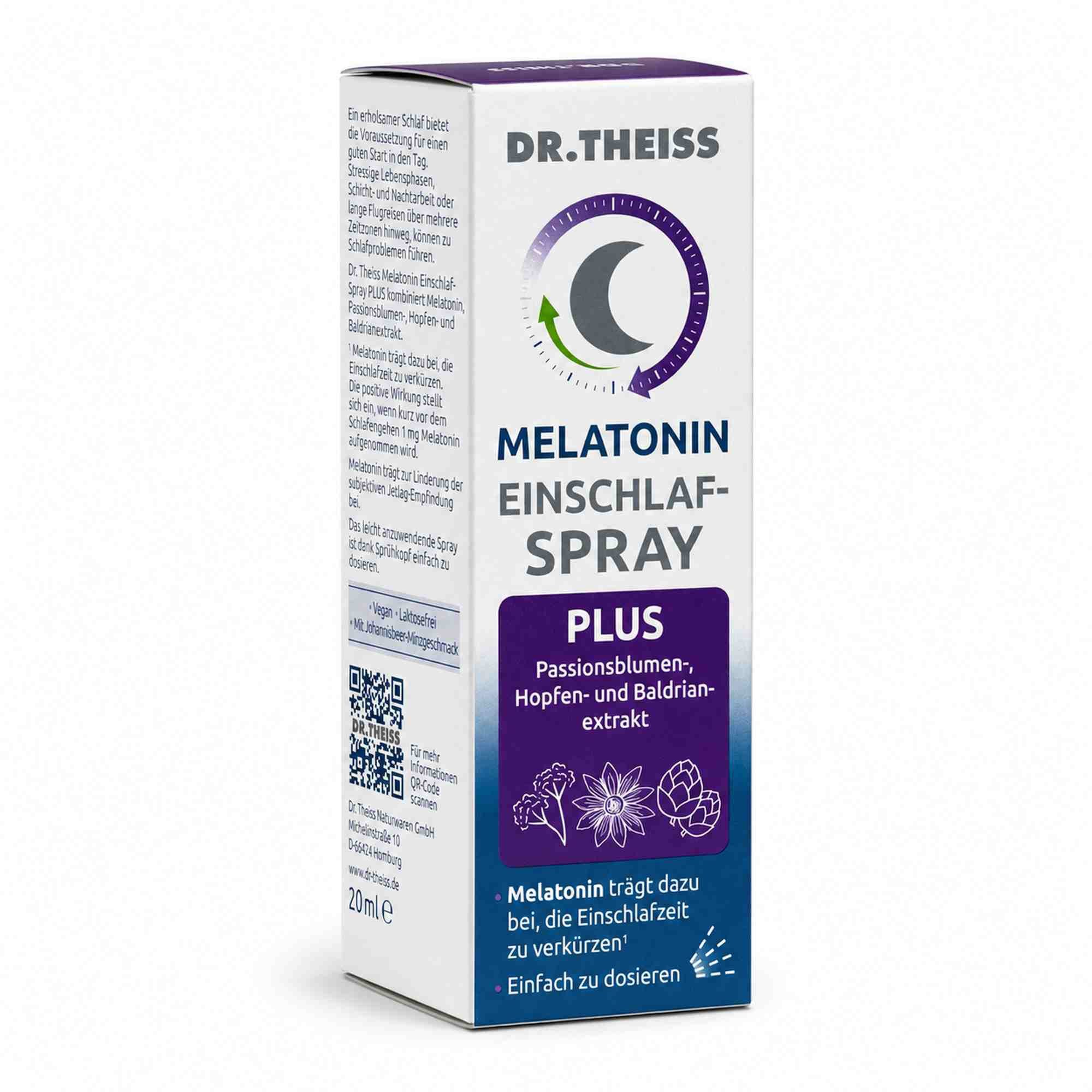 Dr. Theiss Naturwaren GmbH Mundspray Melatonin Einschlaf-Spray Plus 20ml