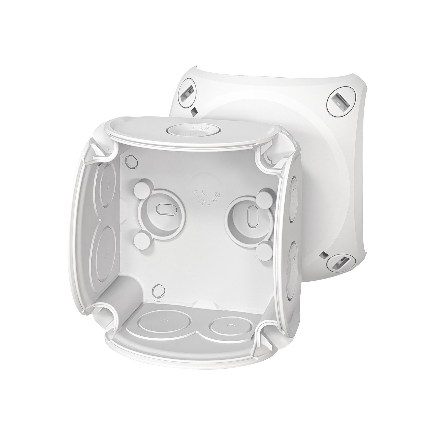 HENSEL Verteilerbox HENSEL Abzweigkasten DK 0100 G, 84x84x55 mm, grau