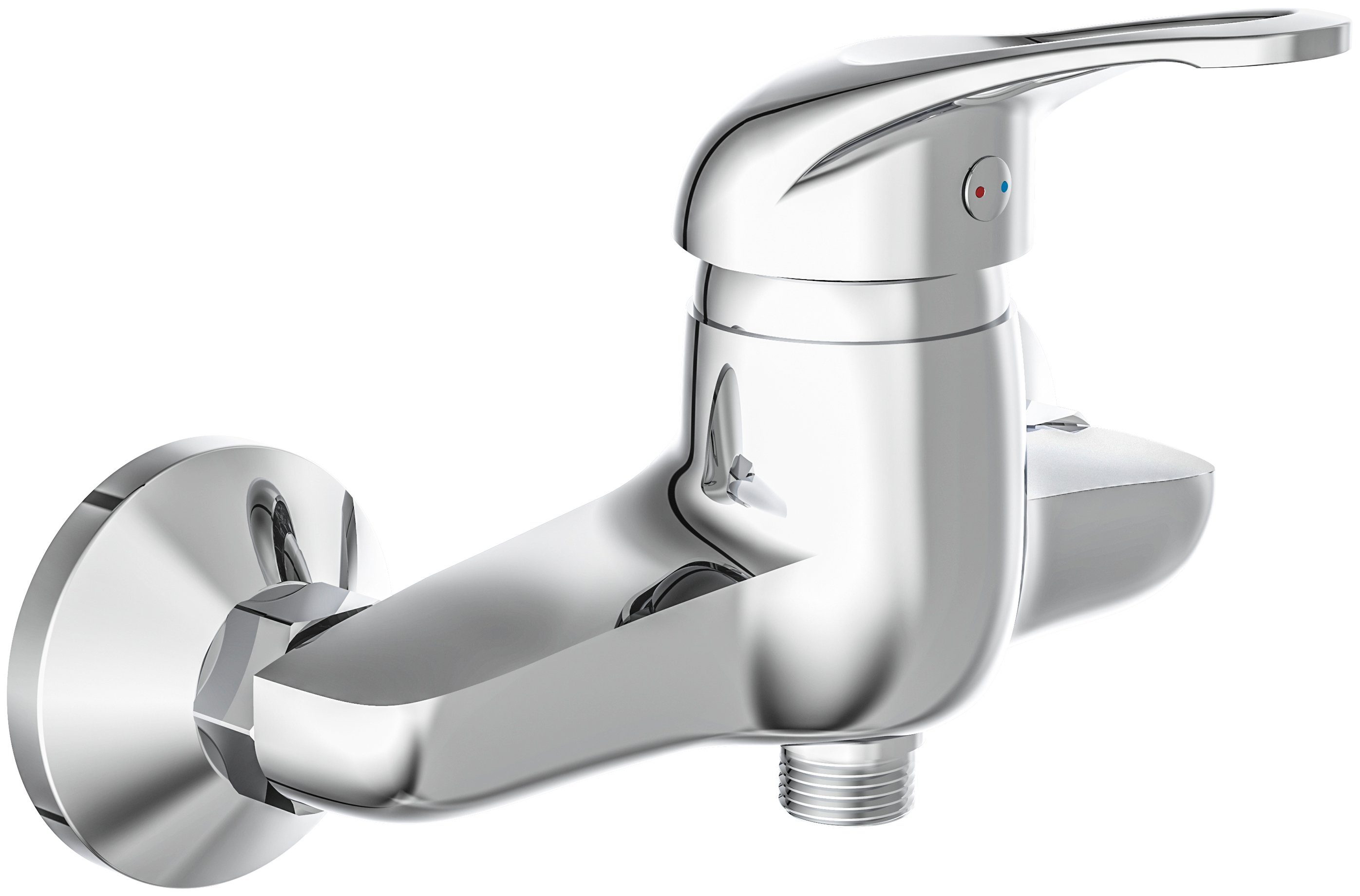 Schütte Duscharmatur Calvino Wasserhahn Bad, Mischbatterie Dusche in Chrom