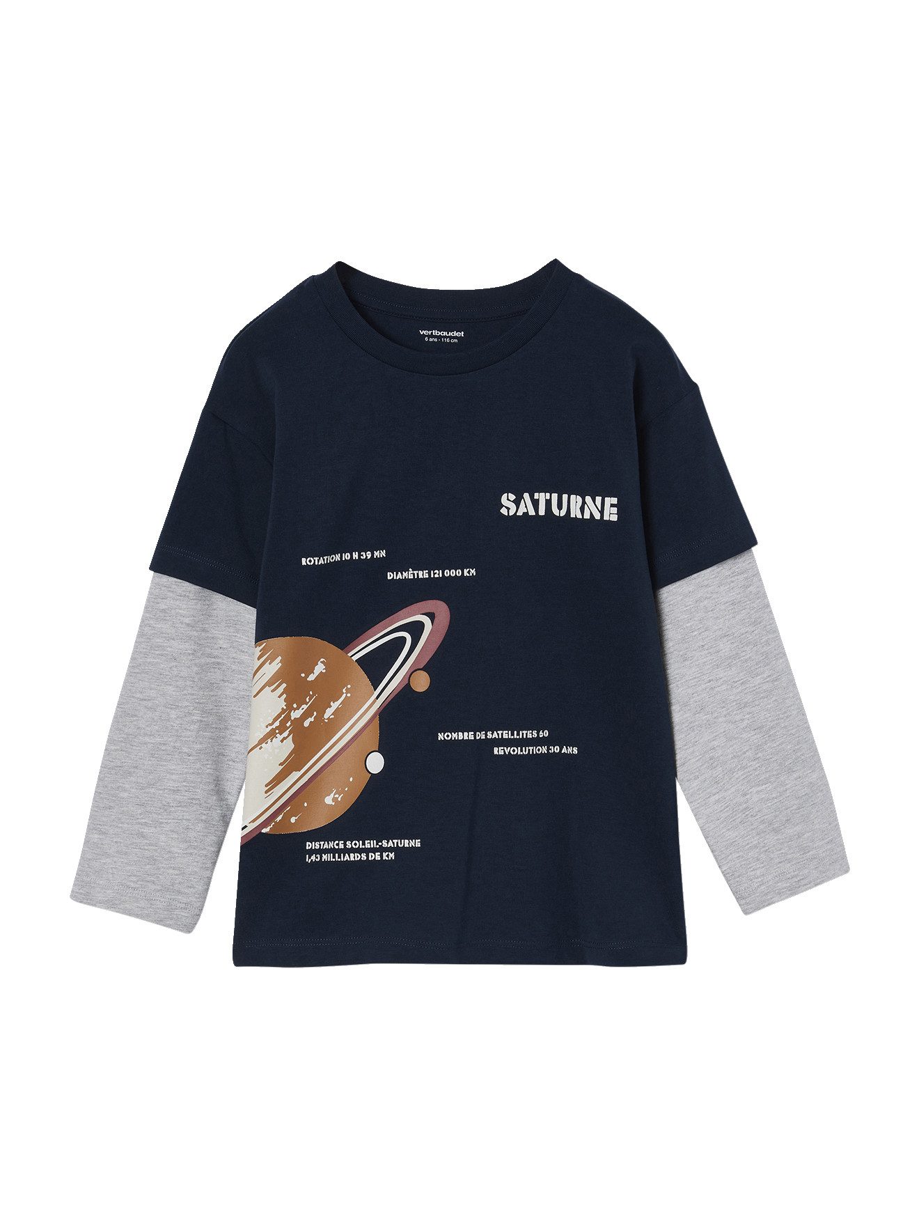 Langarmshirt Jungen 2-in-1-Shirt