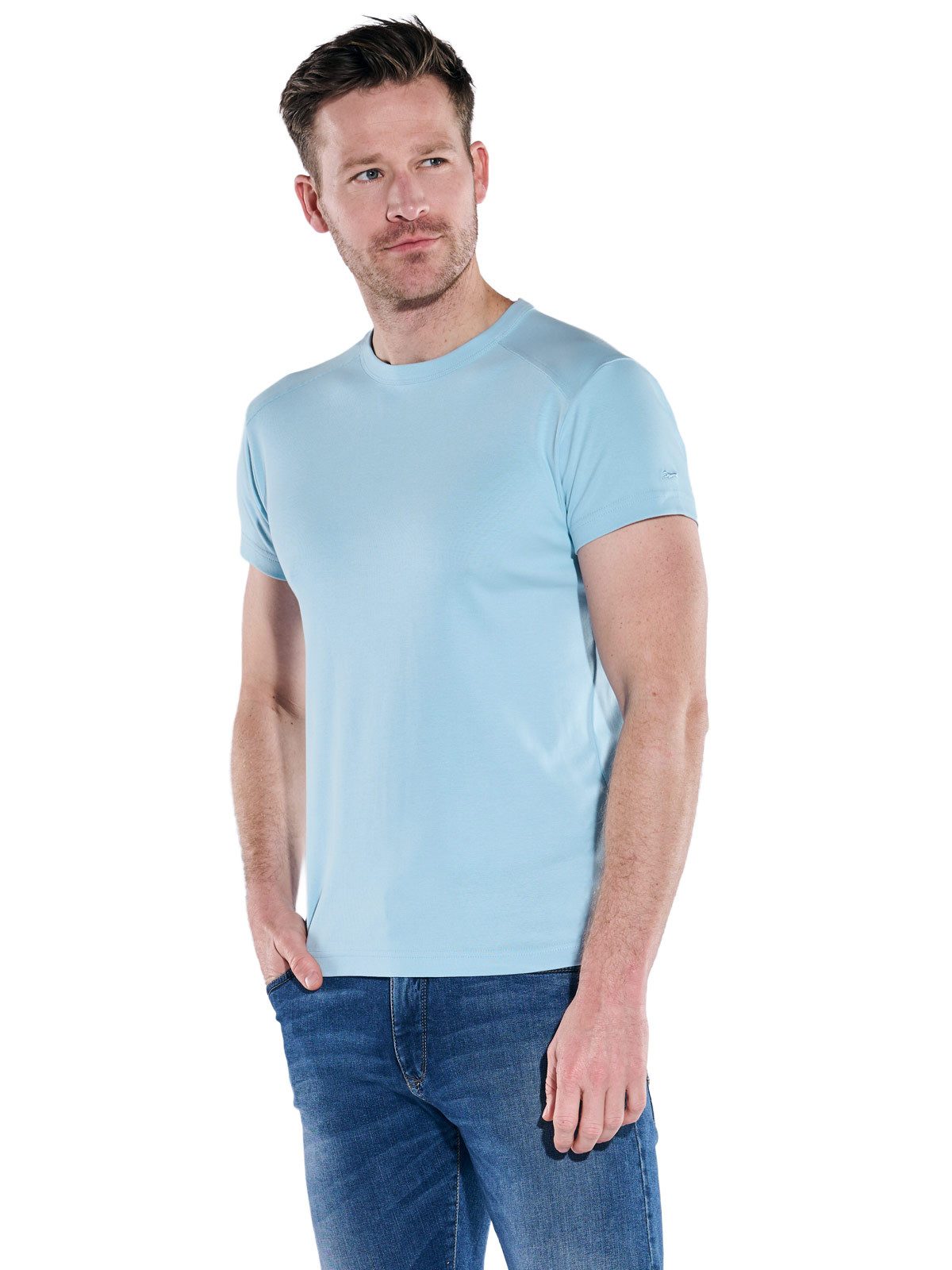 Engbers T-Shirt Herren T-Shirt "My Favorite" organic, Hellblau