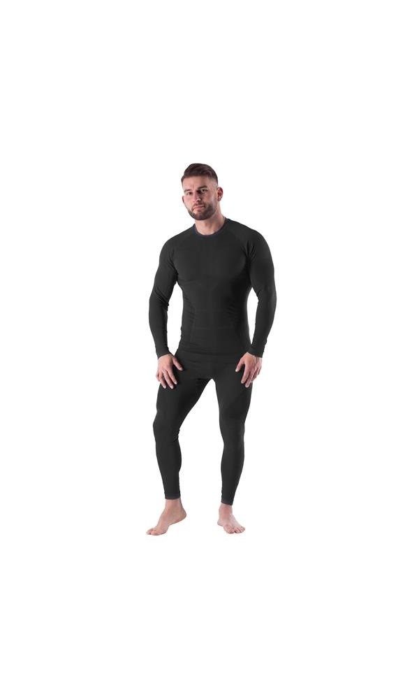 Nils Langarmshirt Funktionsunterwäsche-Set Ragnar (Langarmshirt und lange Hose) schwarz