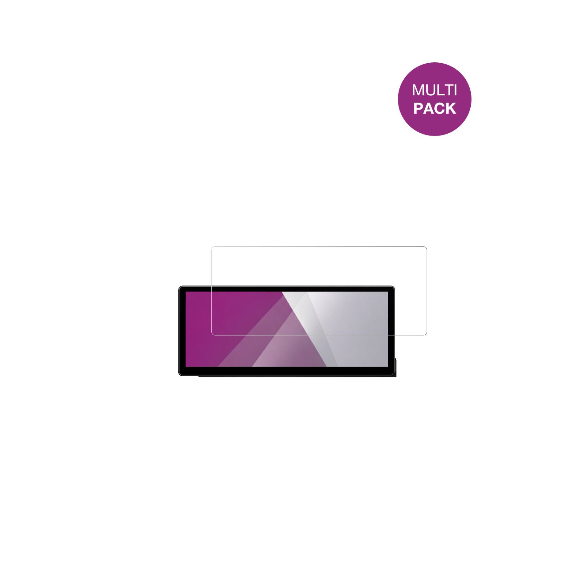 dipos Displayschutzfolie Schutzfolie für Xtrons QWBX24CCB12E92, 2 Stück, Displayschutz Schutz Folie Made in Germany