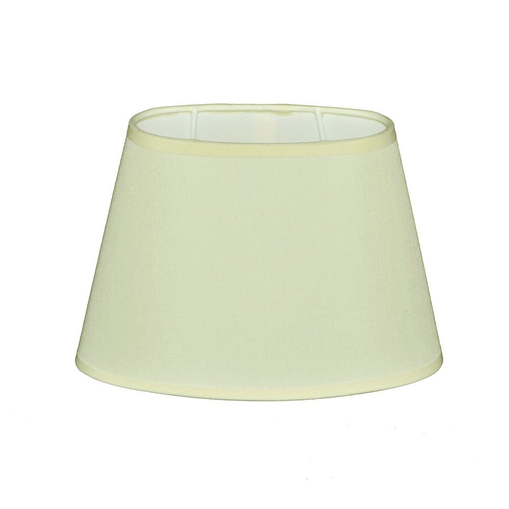 Dirk Davids Leuchten GmbH Lampenschirm Lampenschirm für Tischleuchte in Oval Creme uni TL 20-14-14, Exklusiver Lampenschirm