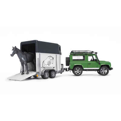 Bruder® Spielzeug-Auto »Land Rover Defender Station Wagon mit Pferdeanhäng«