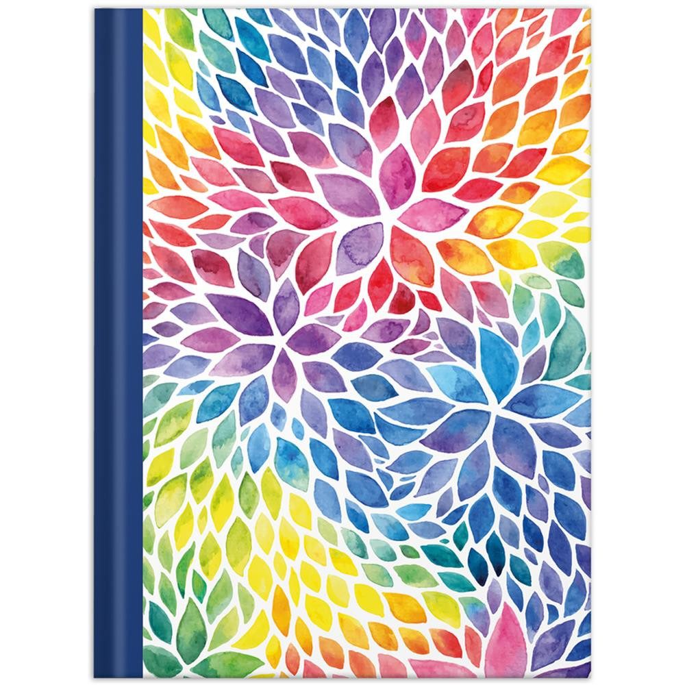 RNK Verlag Notizbuch Aquarell DIN A4 Hardcover blanko 96 Blatt, Skizzenbuch, Zeichenbuch, Kreativbuch, Ideenbuch, Unbedruckt