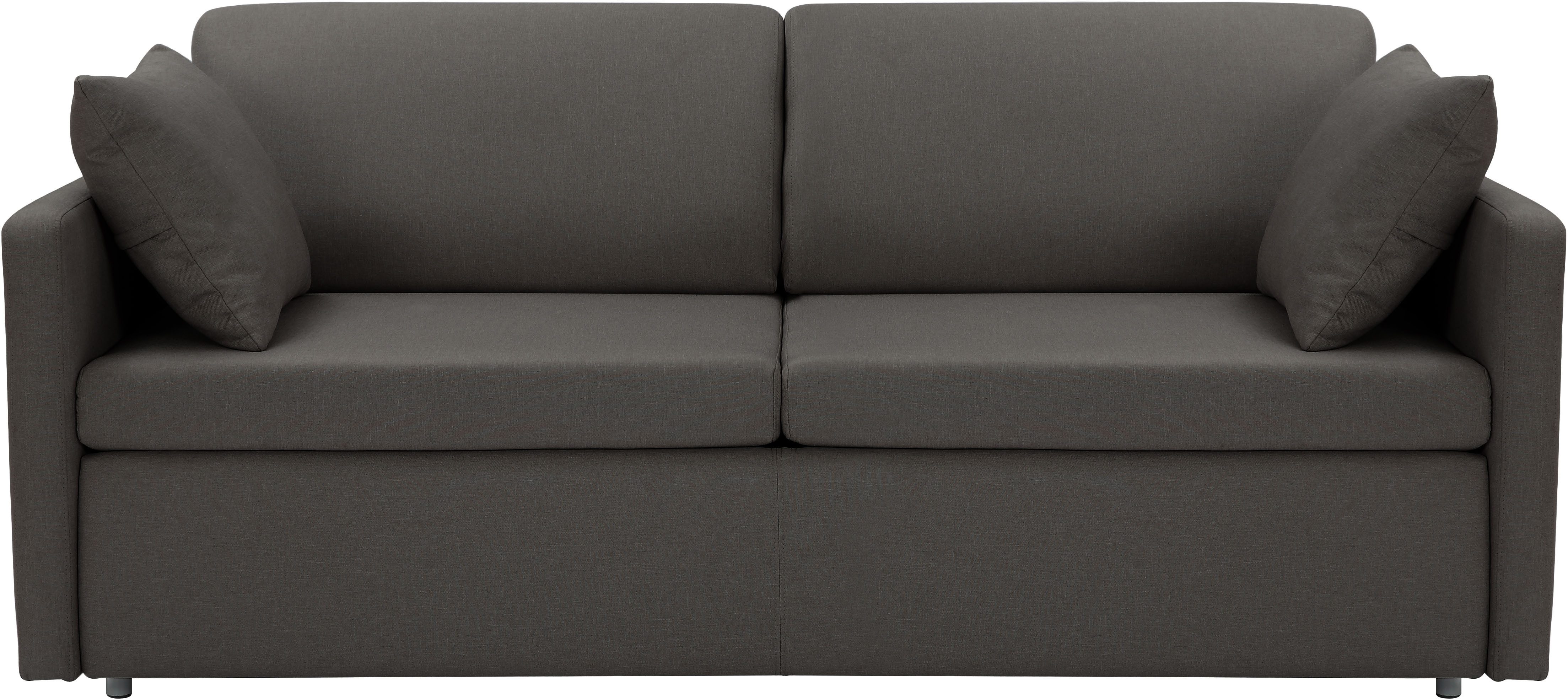 ATLANTIC home collection Schlafsofa Robin, B: 168cm, mit Matratze und Zierkissen, Dauerschläfer