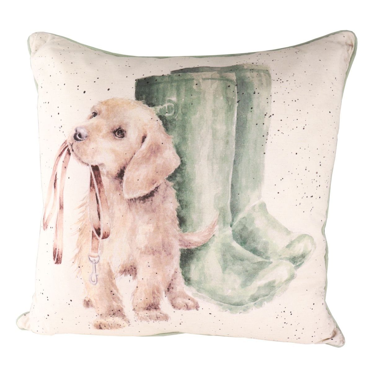 Dekokissen Wrendale Designs Baumwoll-Leinen Kissen Hunde-Wetter