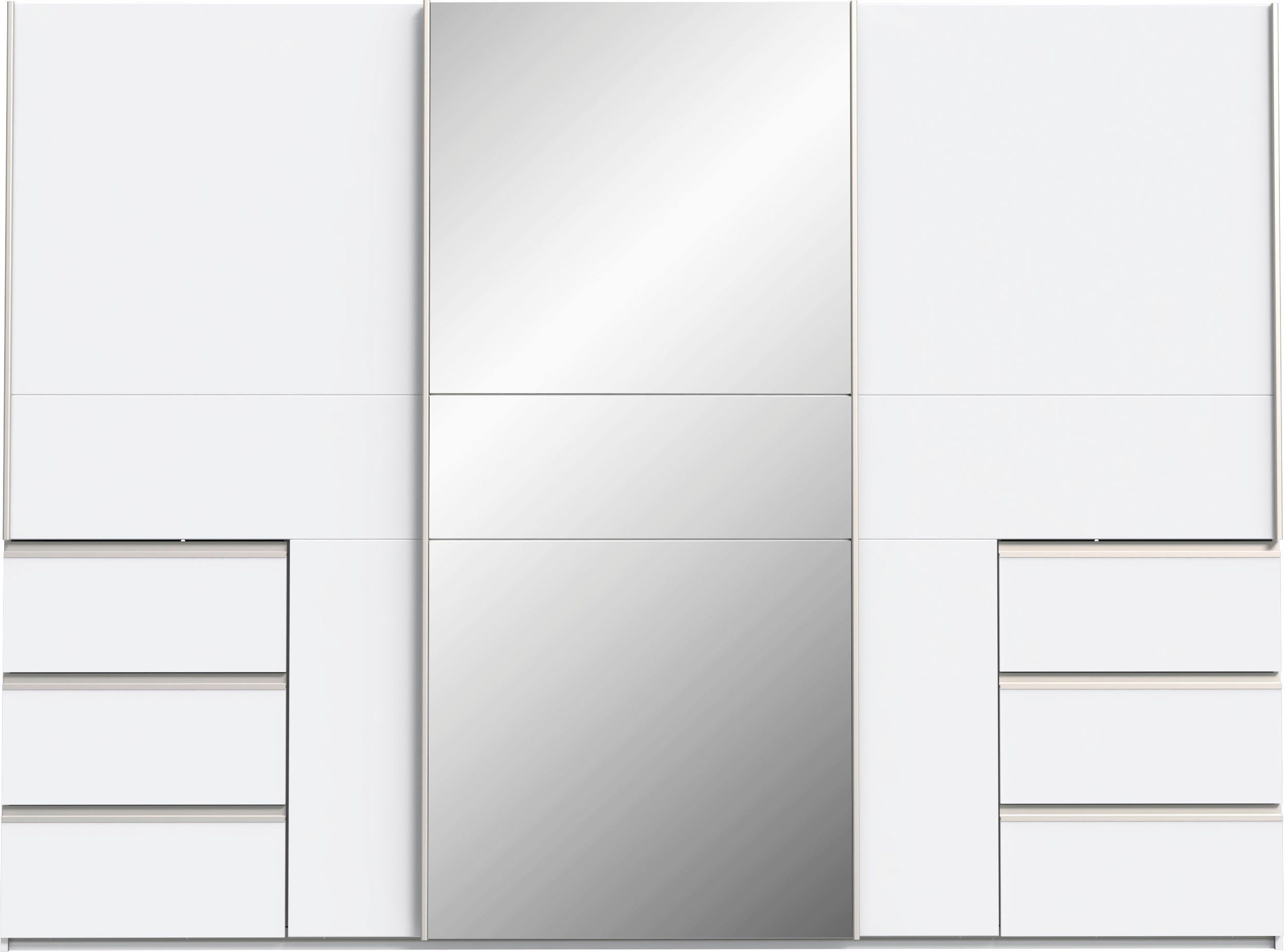 FORTE Schwebetürenschrank mit 3 Schubladen