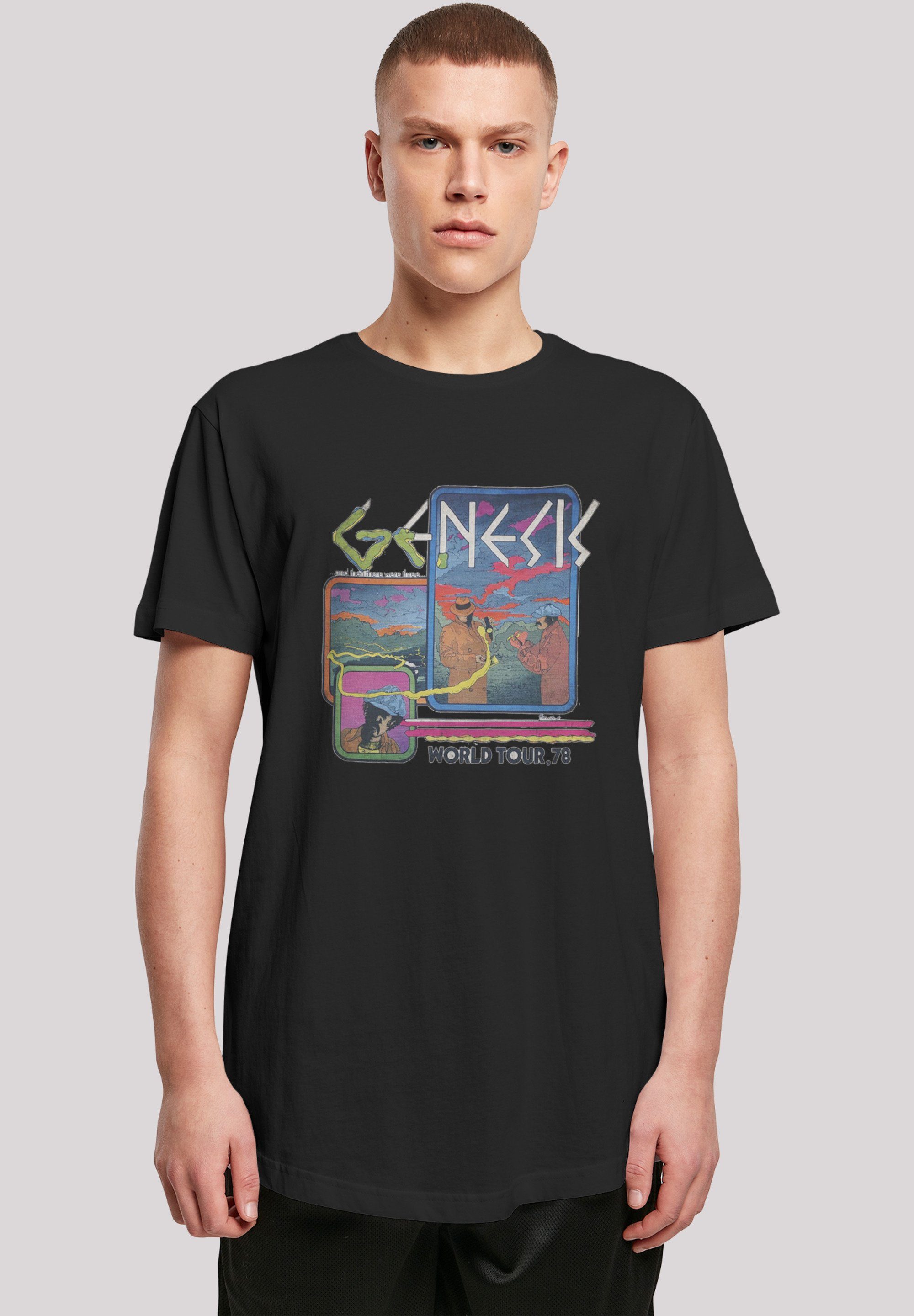 F4NT4STIC T-Shirt Genesis World Tour 78' Print schwarz