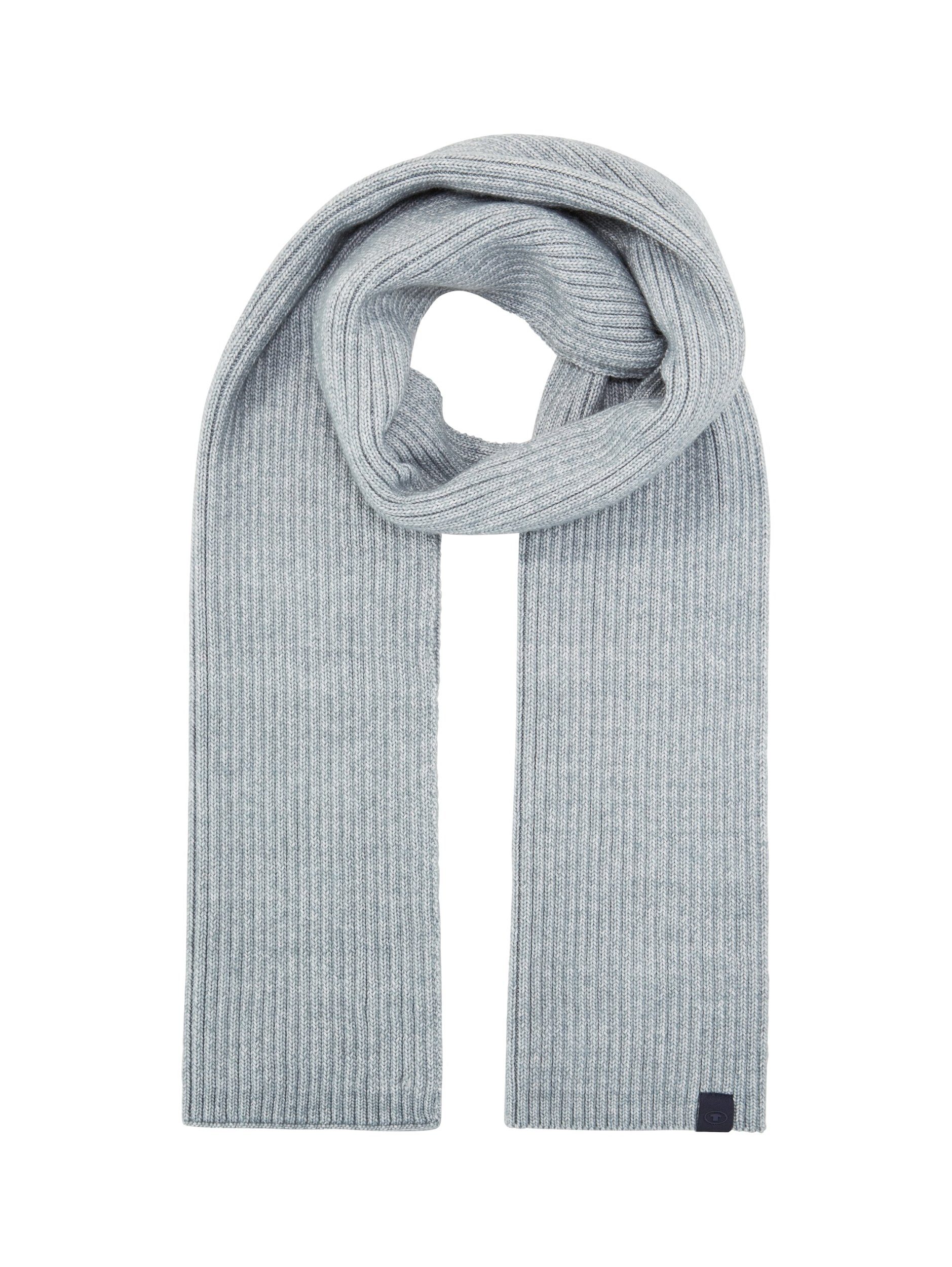 Modeschal knitted mint grey TAILOR cosy TOM scarf
