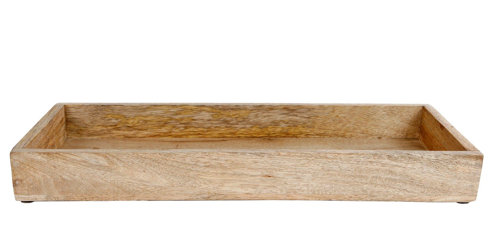 x Echtholz, (Packung, Deko, Mango Mangoholz, 1-tlg., Tablett - eckig Tablett 39 cm, 14 Weihnachten, Spetebo -Tablett), Tischdeko Mangoholz Kerzen Holz Ostern,