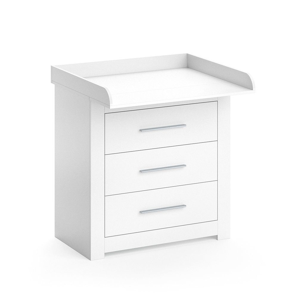 Vicco Wickelkommode Miro, Weiß, 86.6 x 86.5 cm