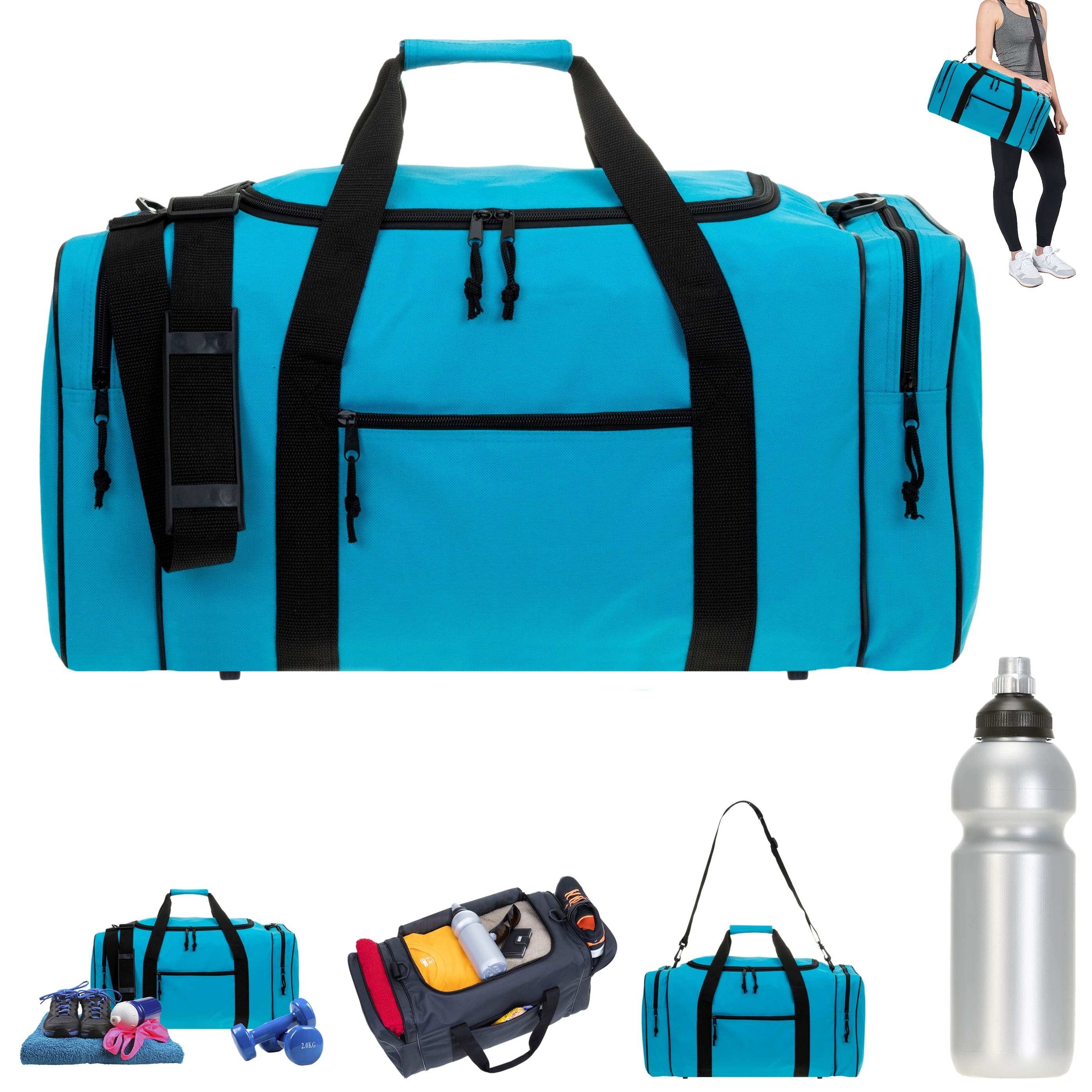 Spear Bags Sporttasche groß Saunatasche Reisetasche Gymbag 55 cm, 40 Liter Gym Tasche Fußballtasche Large + Trinkflasche