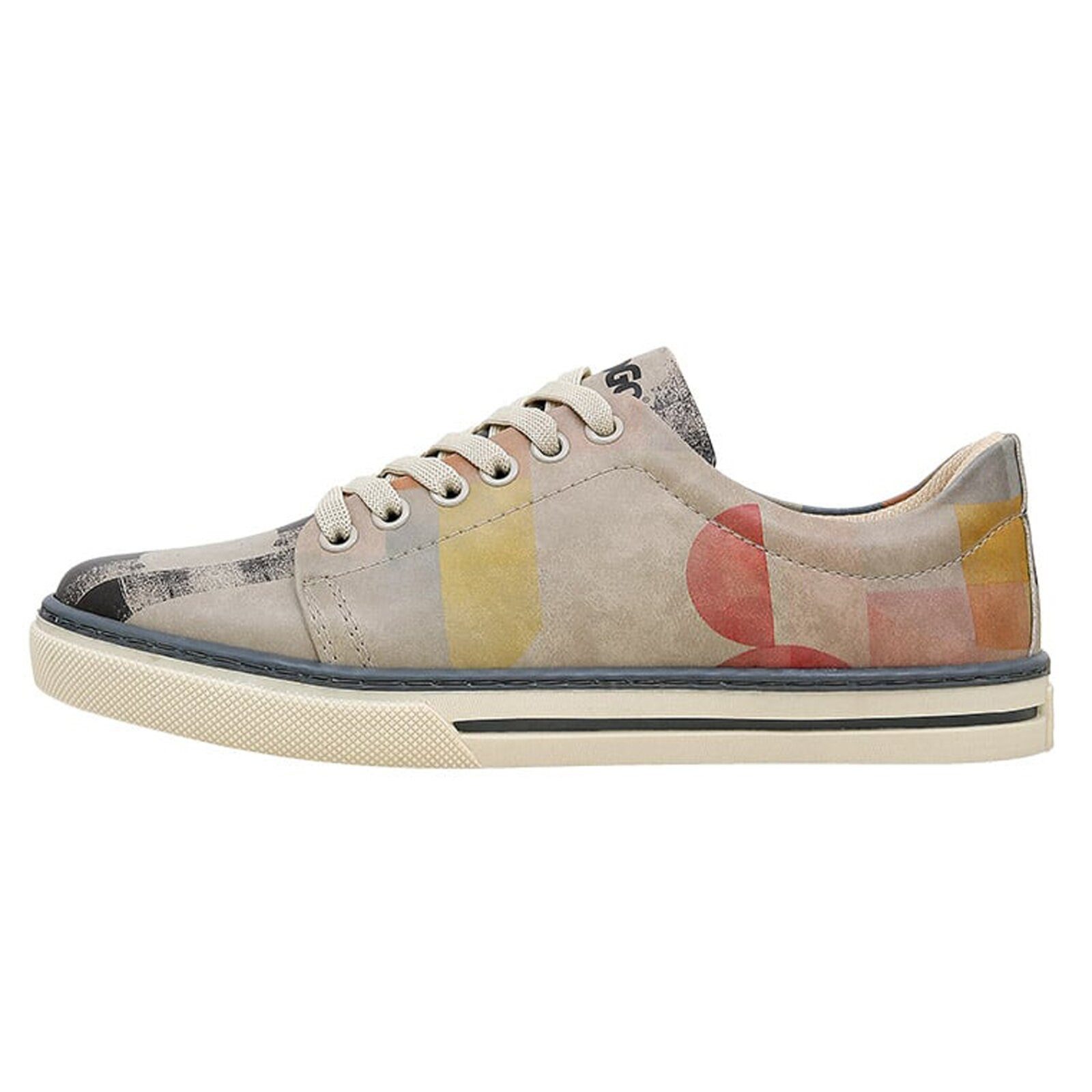 Classic Schnürsneaker Geometric Shapes Damen Sneaker Sneaker