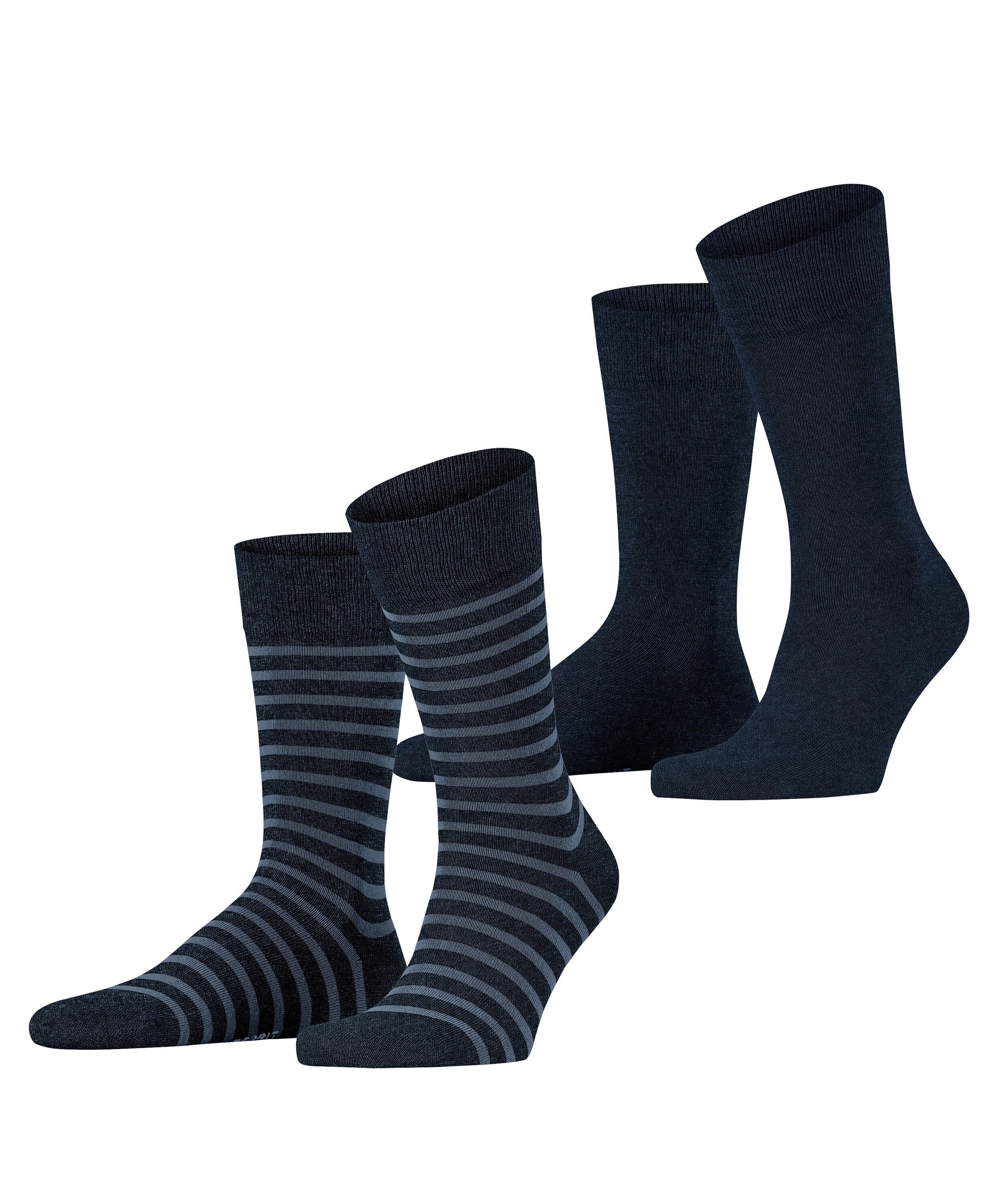 Esprit Socken Fine Stripe 2-Pack (2-Paar) aus Biobaumwolle