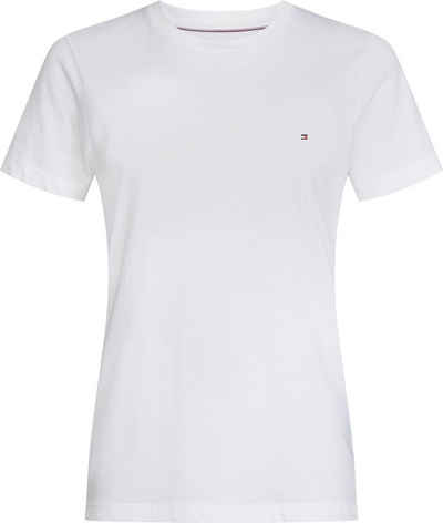 Tommy Hilfiger T-Shirt »HERITAGE CREW NECK TEE« mit Tommy Hilfiger Logo-Flag auf der Brust