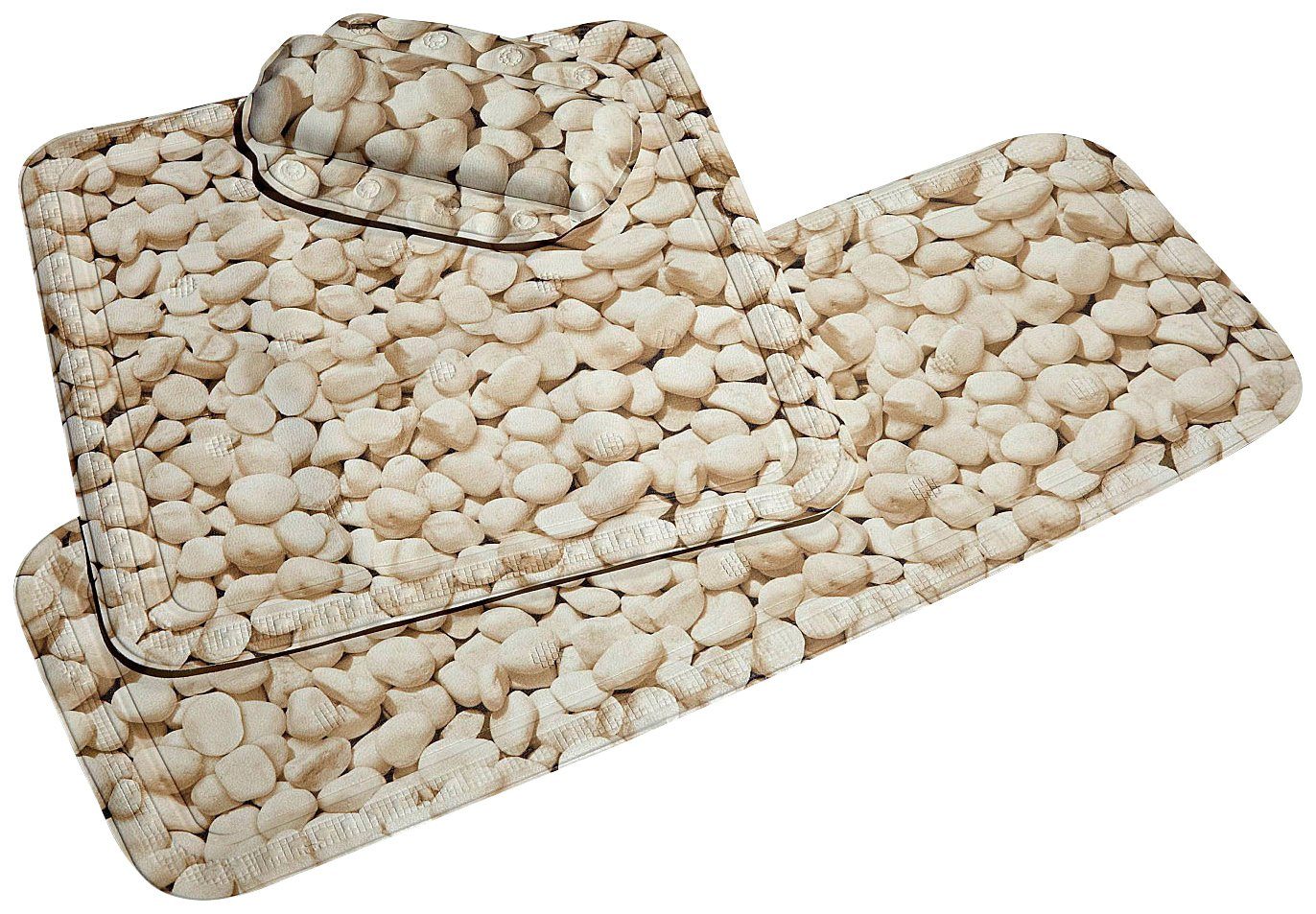 Kleine Wolke Duscheinlage Stone, B: 55 cm, L: 55 cm, BxH: 55 x 55 cm