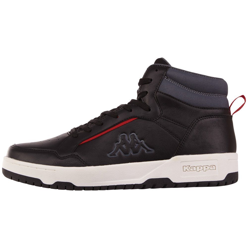 Kappa Sneaker - mit herausnehmbarer Innensohle black-grey | High Top Sneaker