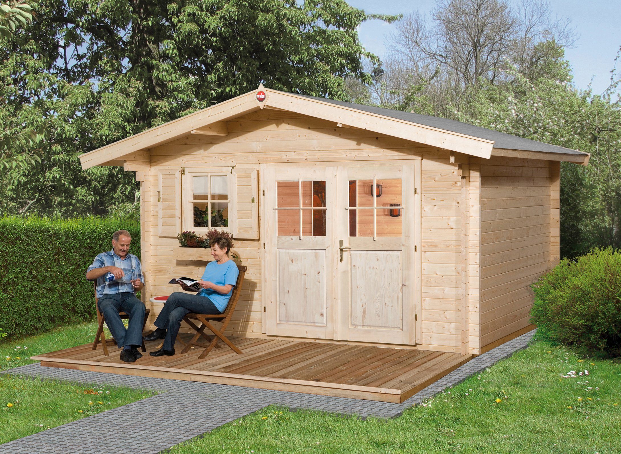 weka Gartenhaus 136 Gr.1, BxT: 460x370 cm