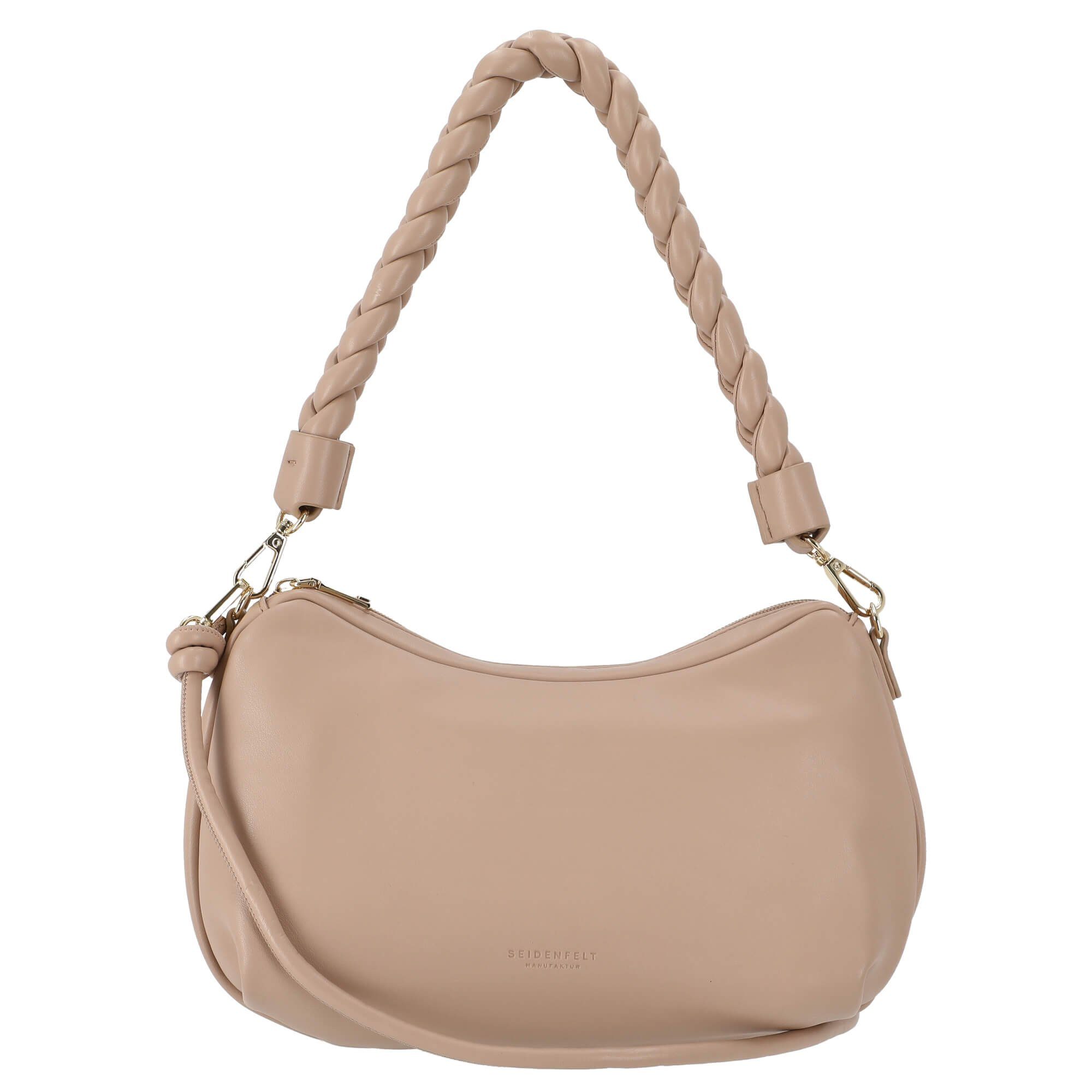 - Manufaktur Ikast cm Umhängetasche 31 Umhängetasche Hobo (1-tlg) beige/gold Seidenfelt