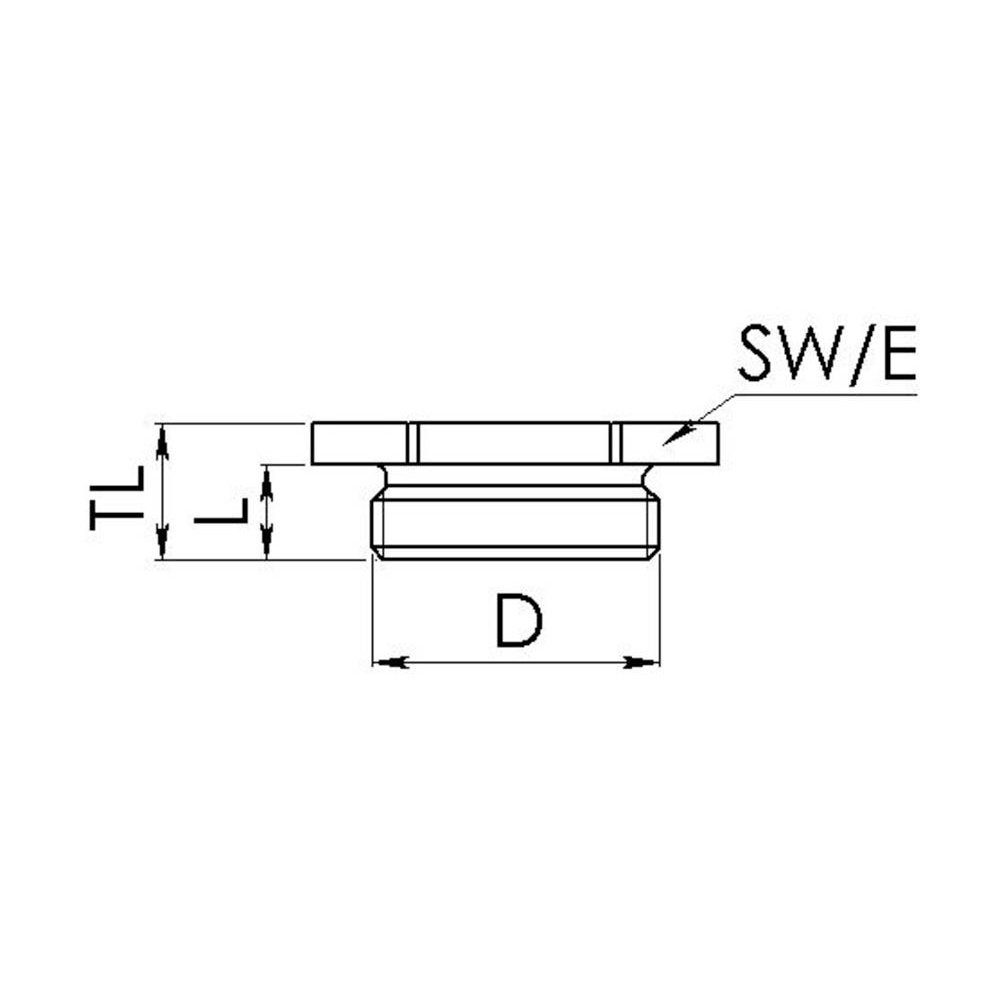 schlagfest EMVSS-ORD M20 Verschlussschraube Metal, Wiska EMVSS-ORD 20 WISKA Verbindungsmuffe 20 10102190
