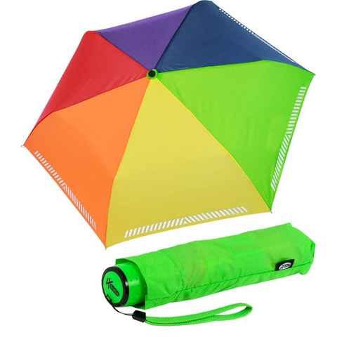 iX-brella Taschenregenschirm Mini Kinderschirm Safety Reflex extra leicht, reflektierend