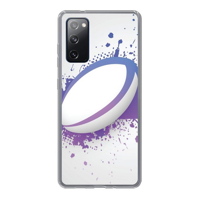 MuchoWow Handyhülle Eine Illustration eines Rugby-Posters Phone Case Handyhülle Samsung Galaxy S20 FE Silikon Schutzhülle
