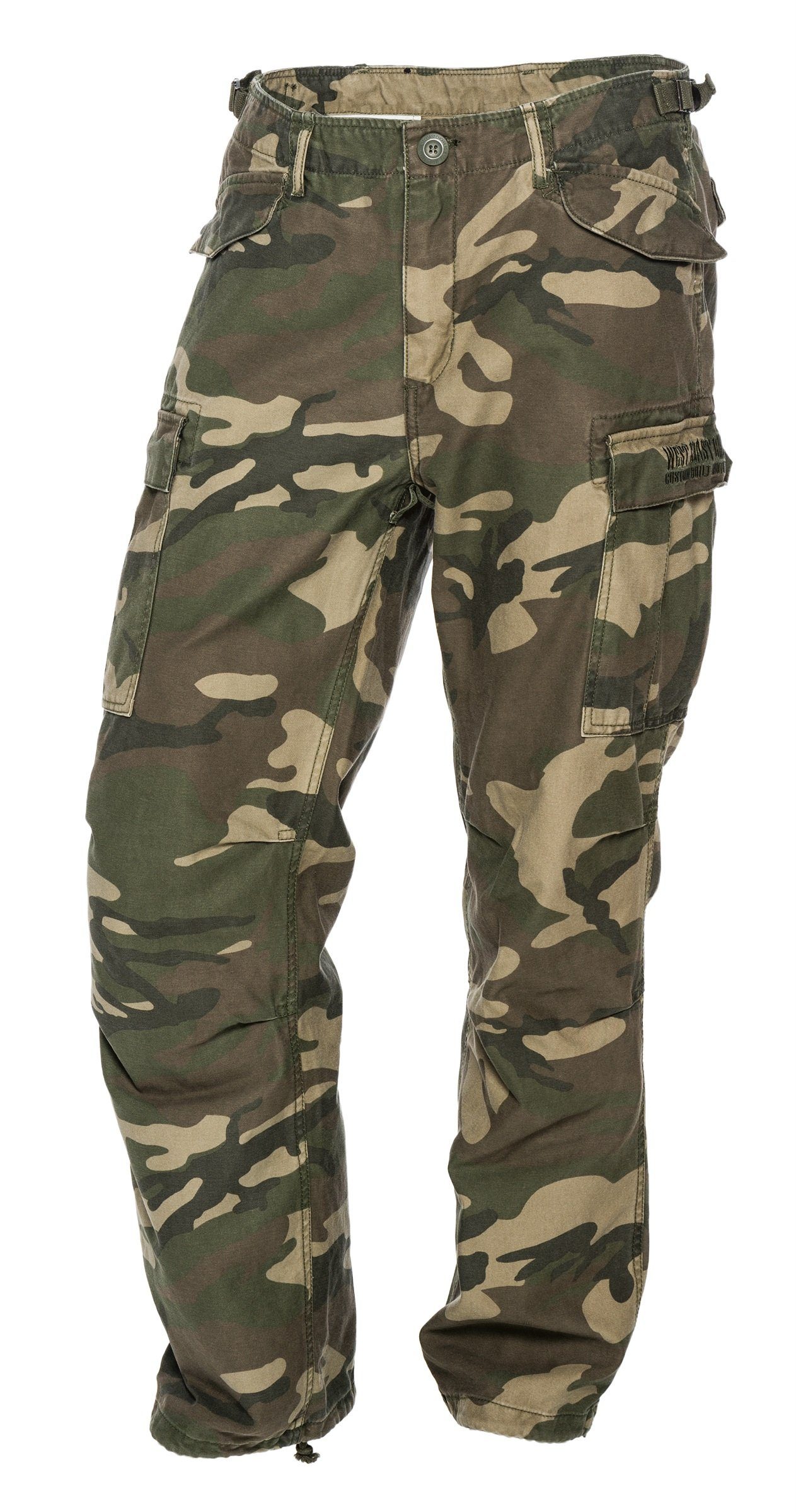 West Coast Choppers Cargohose West Coast Choppers Herren Cargohose M-65 camouflage