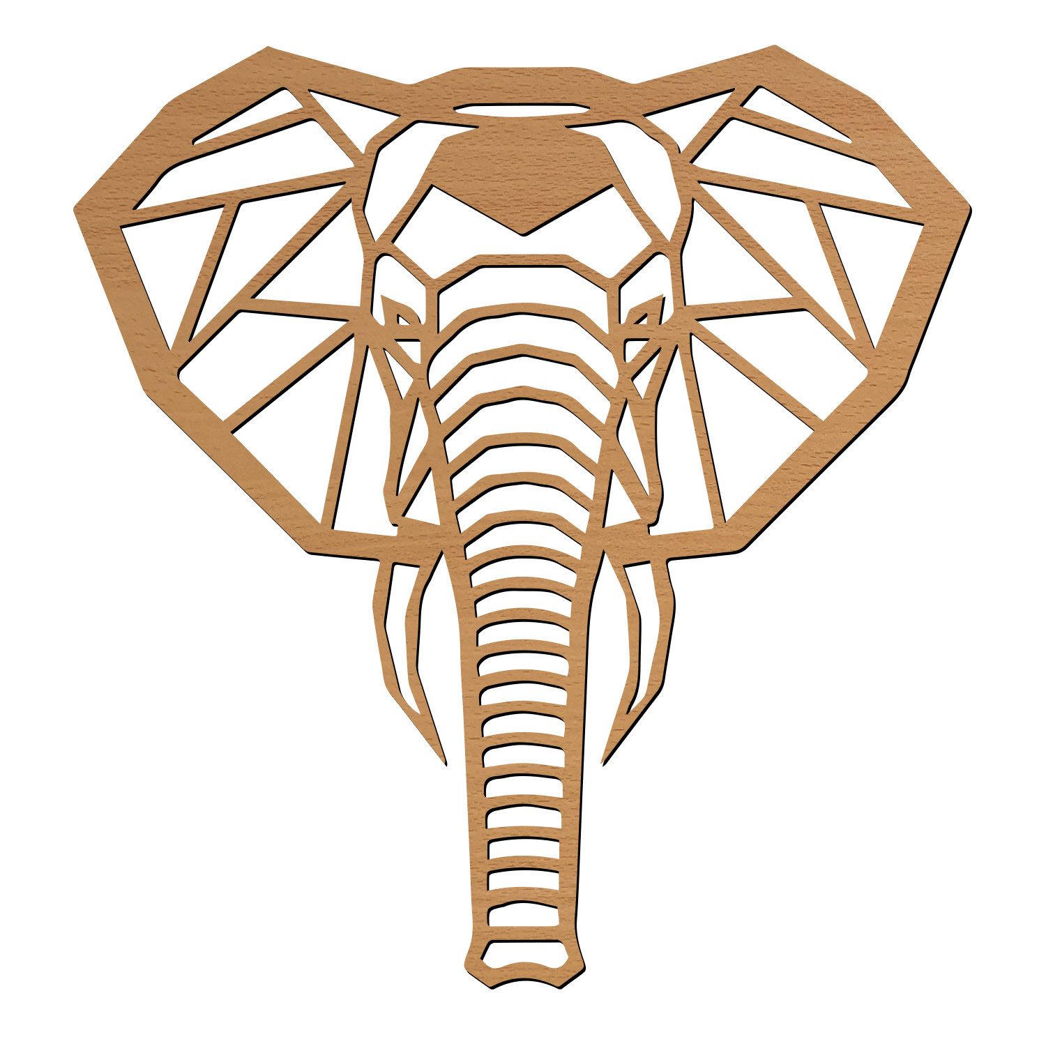 Namofactur LED Wandleuchte Elefant - Dekoobjekt aus Holz mit Elefanten-Moti günstig online kaufen