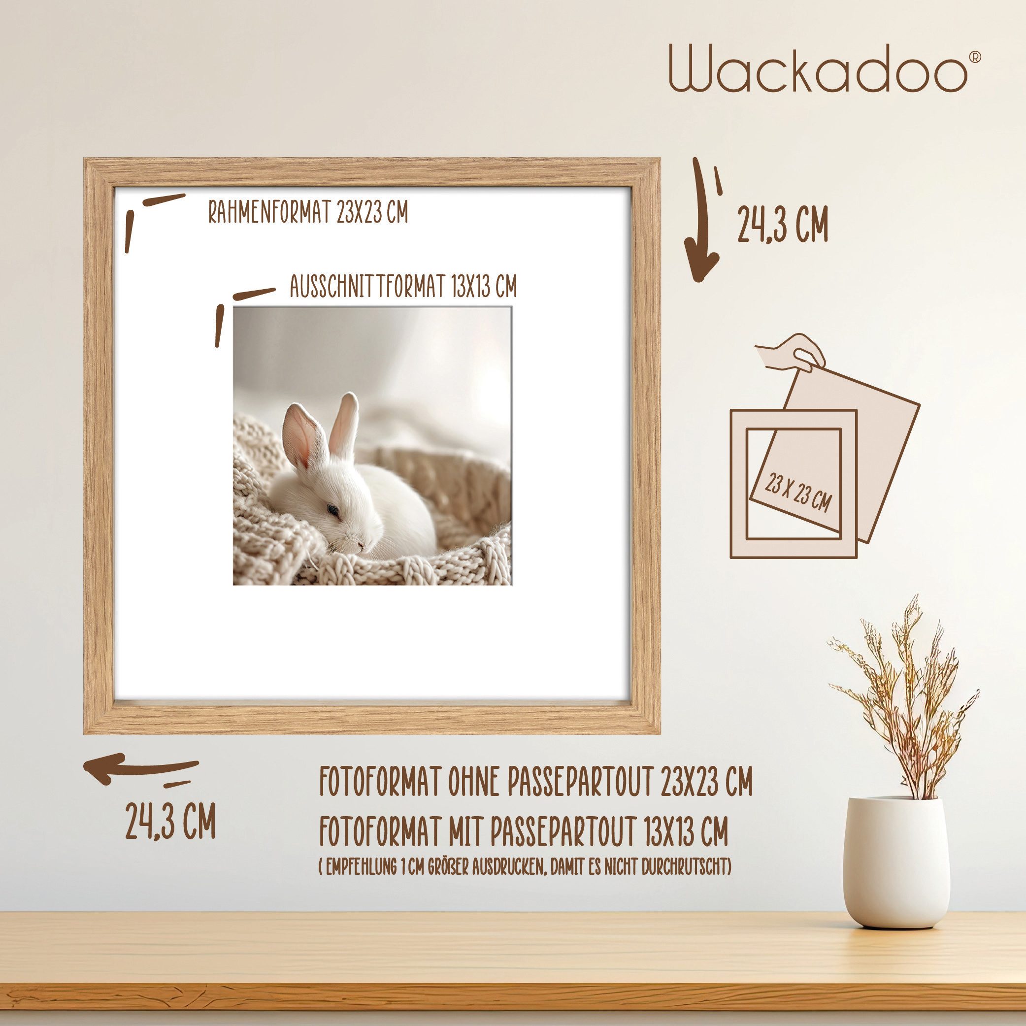Wackadoo Living Bilderrahmen Serie Nordic MDF günstig online kaufen