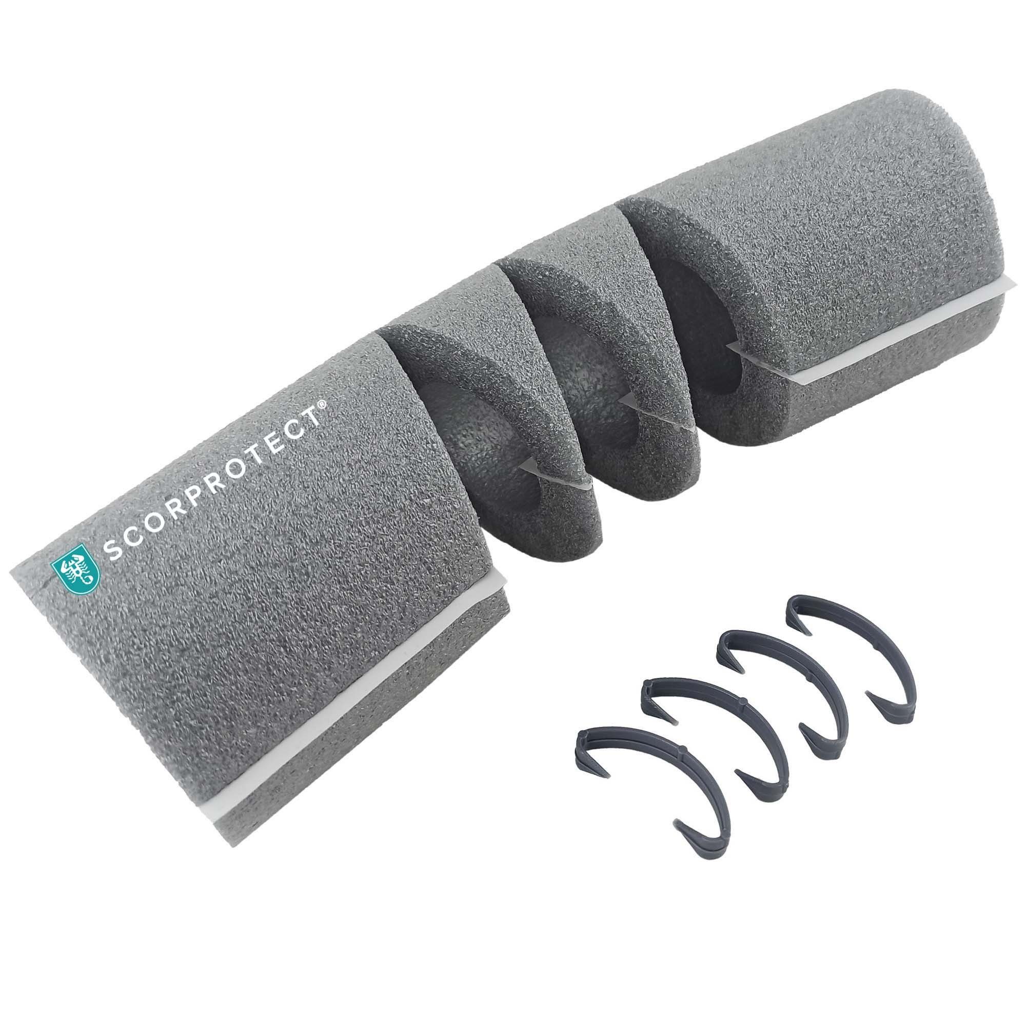 Scorprotect® Steinwolle PE Rohrisolierung SELBSTKLEBEND Bogen 90 Grad hellg günstig online kaufen
