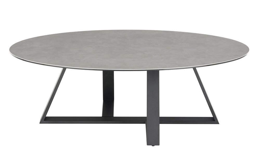 MCA furniture Couchtisch Couchtisch Elbing, grau / schwarz (no-Set), Breite 120 cm, Tischlatte aus Keramik