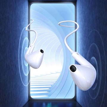 Syrox Apple iPhone Kopfhörer Telefonie für iPhone 6 7 8 X 11 12 13 Pro Max In-Ear-Kopfhörer (Anschluss Bluetooth)